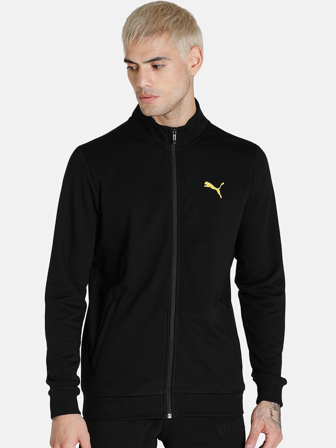 

Puma Men Black Tailored Cotton Slim Fit Track Jacket