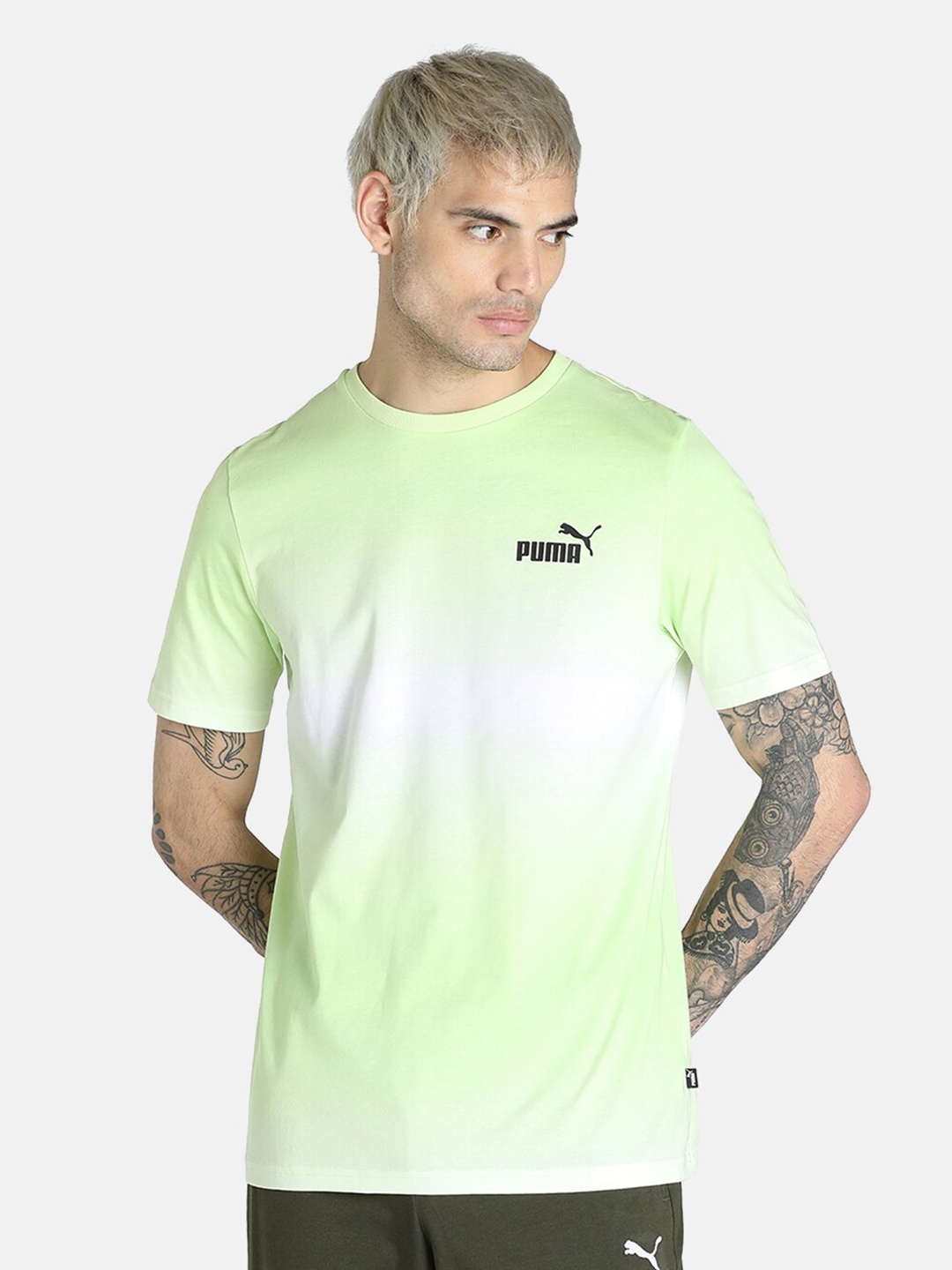 

Puma Men Green Power Summer Fading Cotton T-Shirt