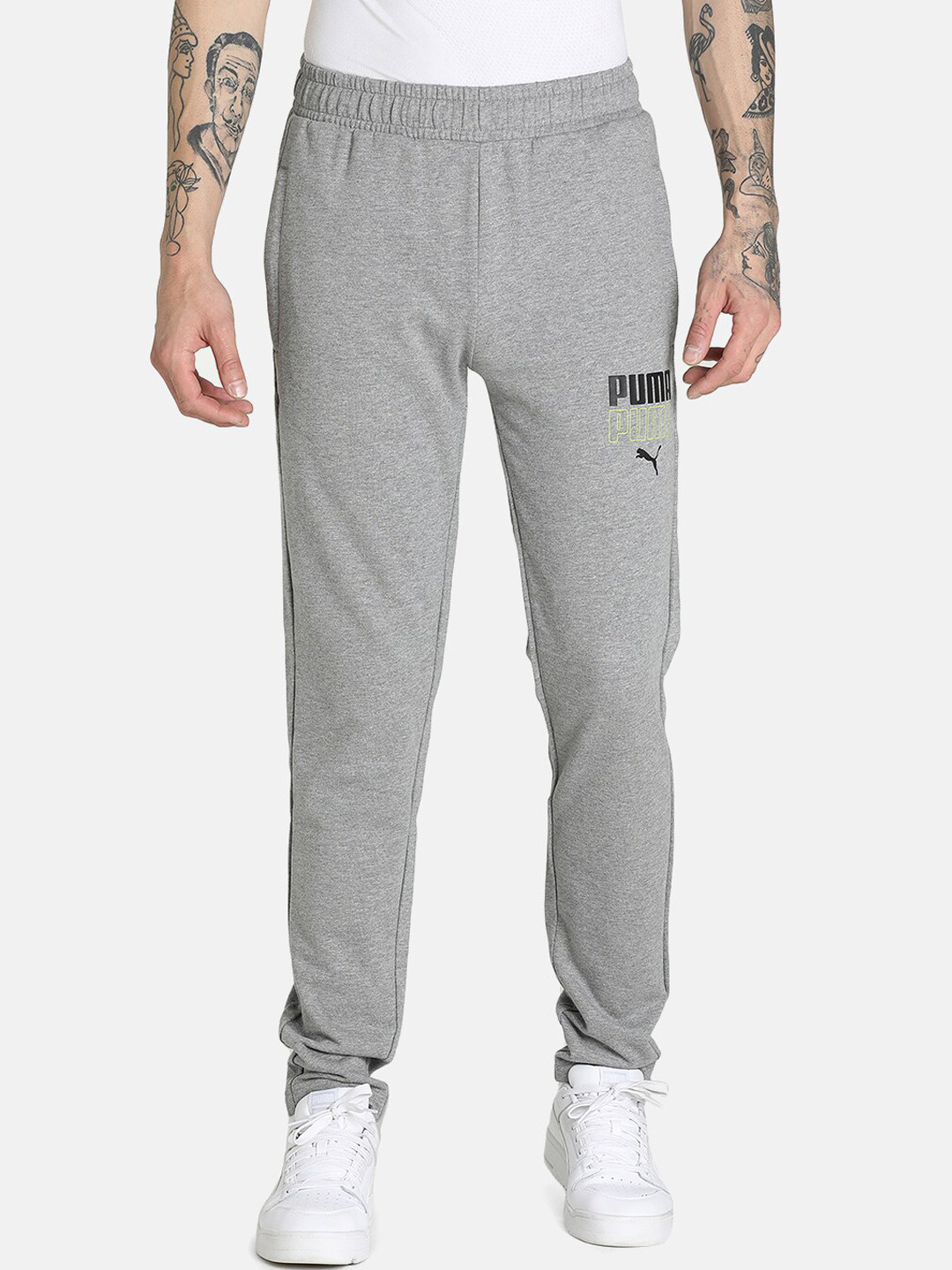 

Puma Men Grey Graphic Pants XIV Track Pants