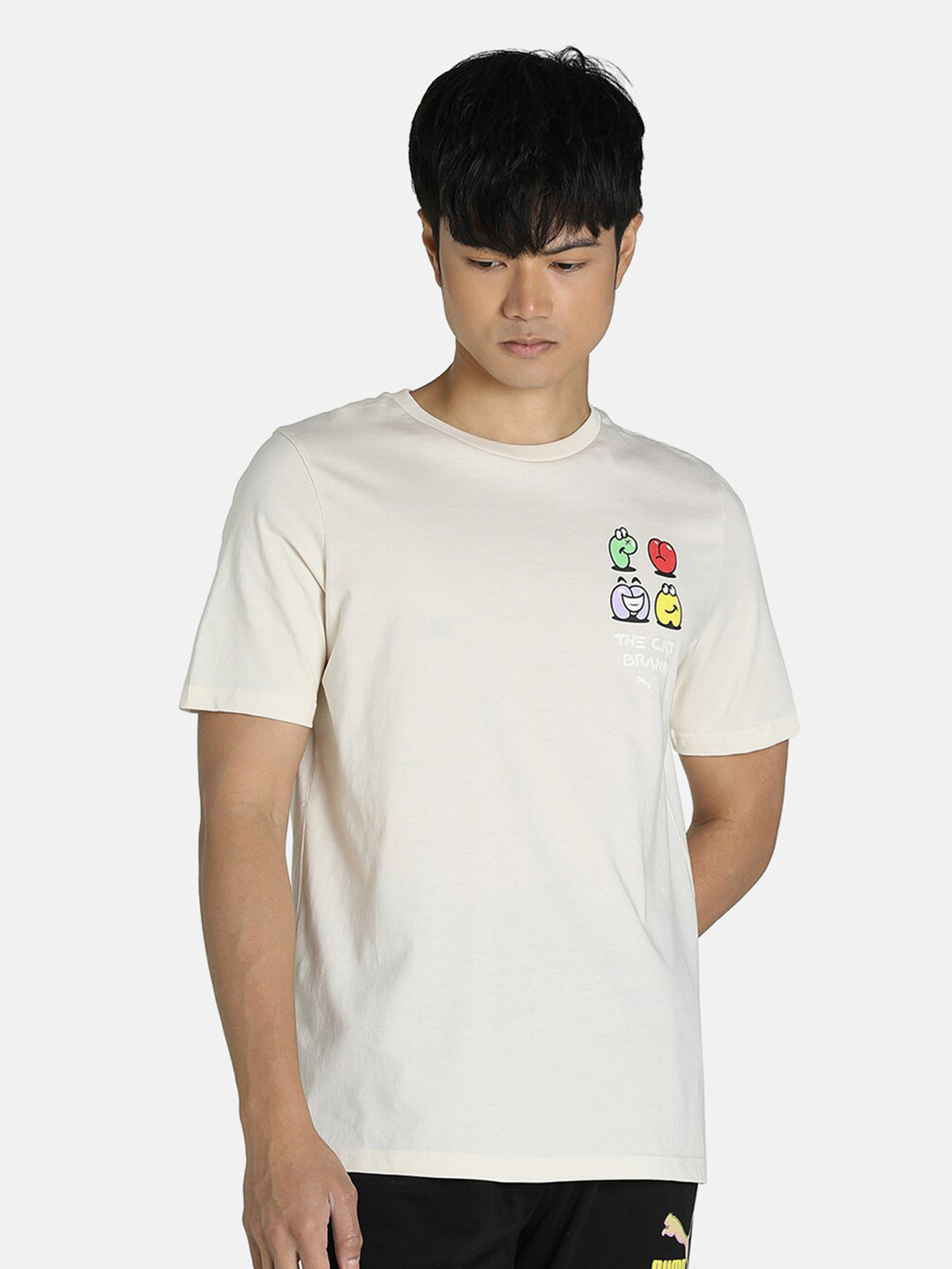 

Puma Men Beige Printed T-shirt