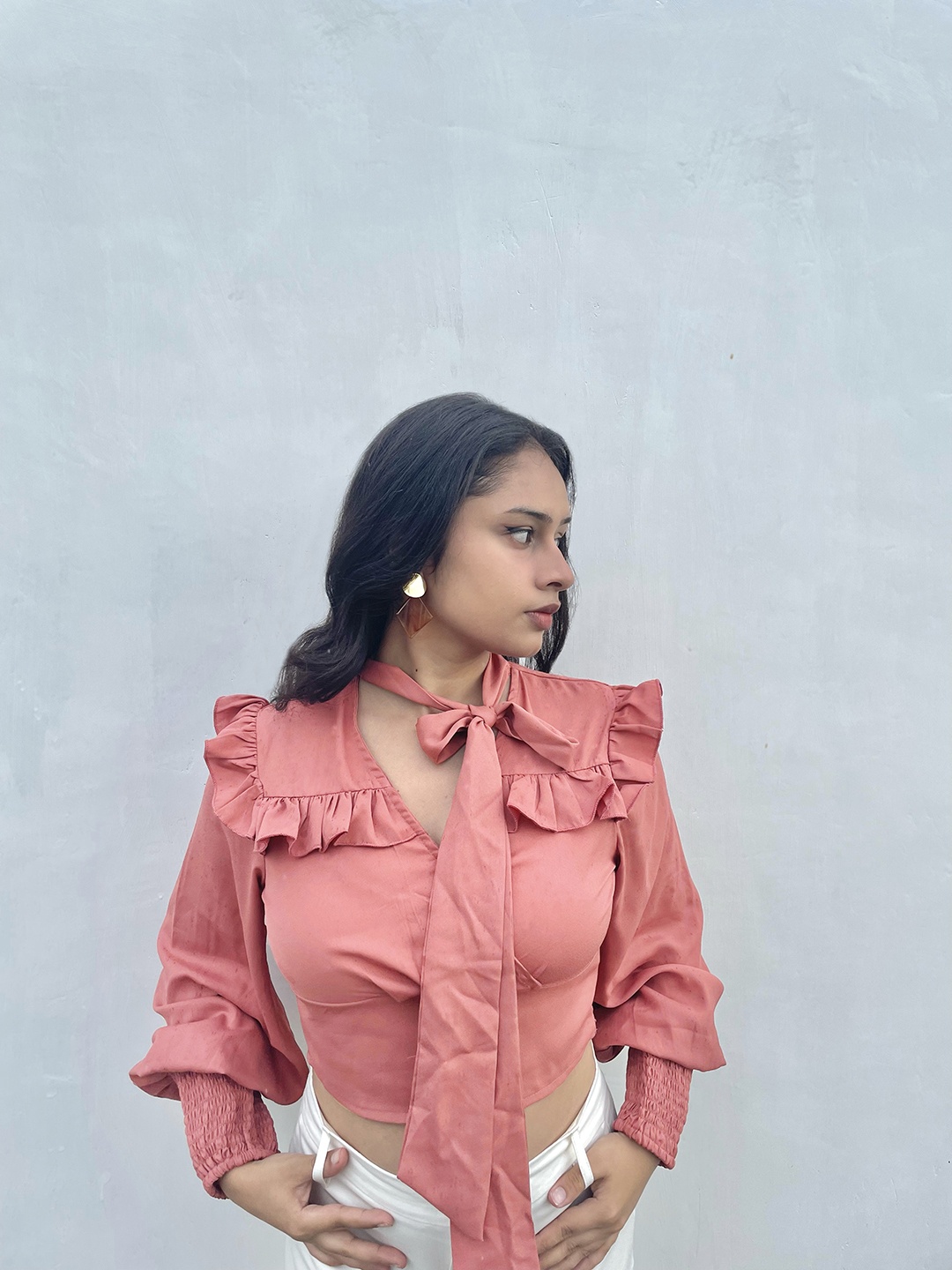 

Tokyo Talkies Women Charming Rose Solid Top
