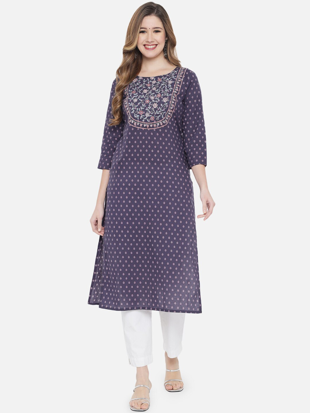 

Ramas Women Blue Printed Kurta
