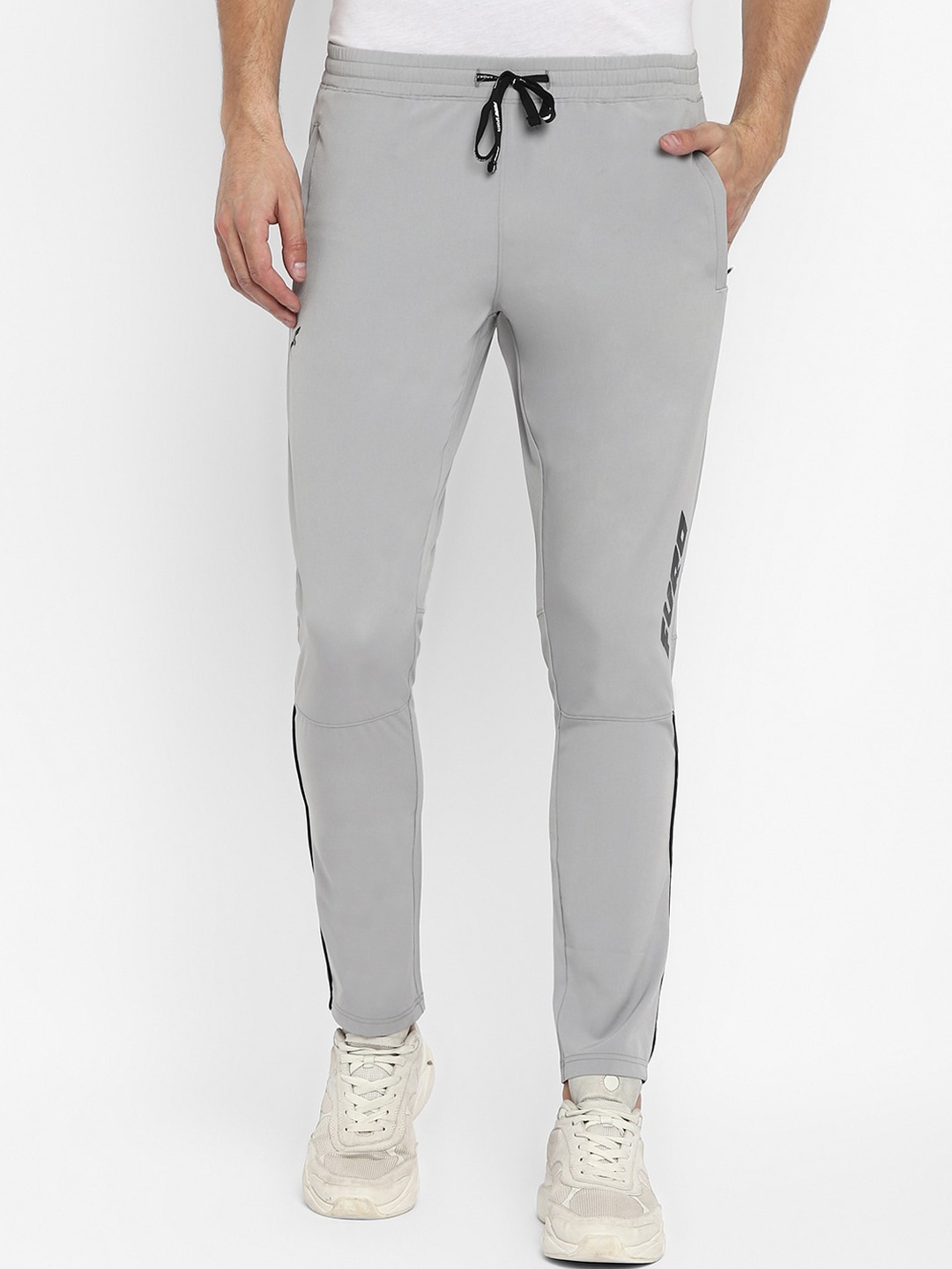 

FURO by Red Chief Men Grey Cotton Regular-Fit Track Pants