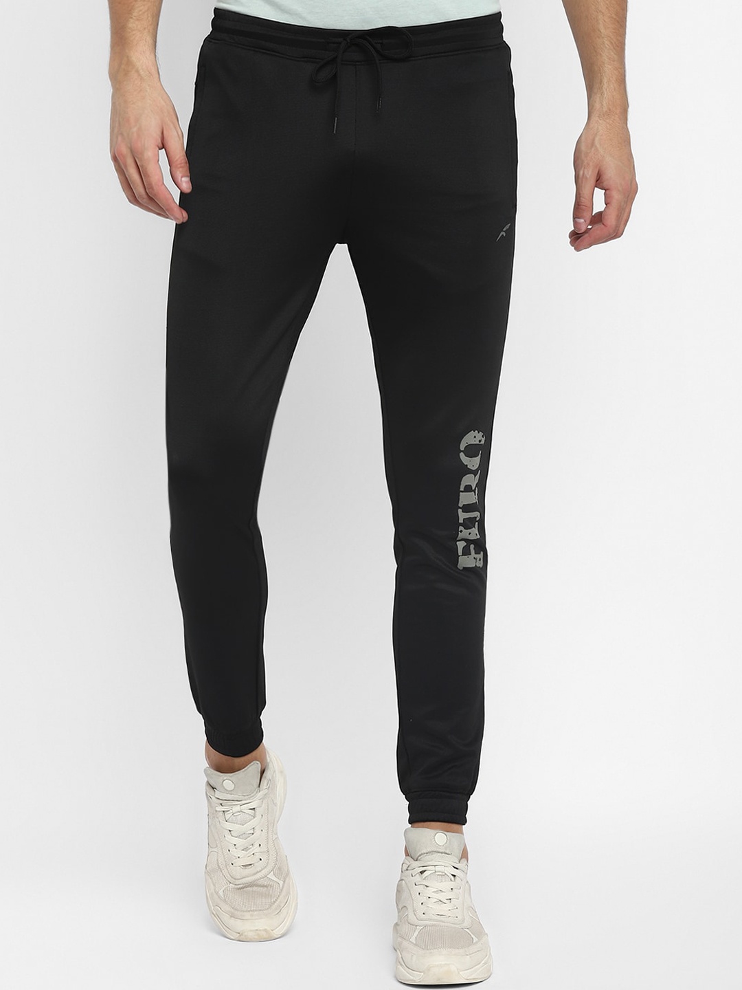 

FURO by Red Chief Men Black Solid Joggers