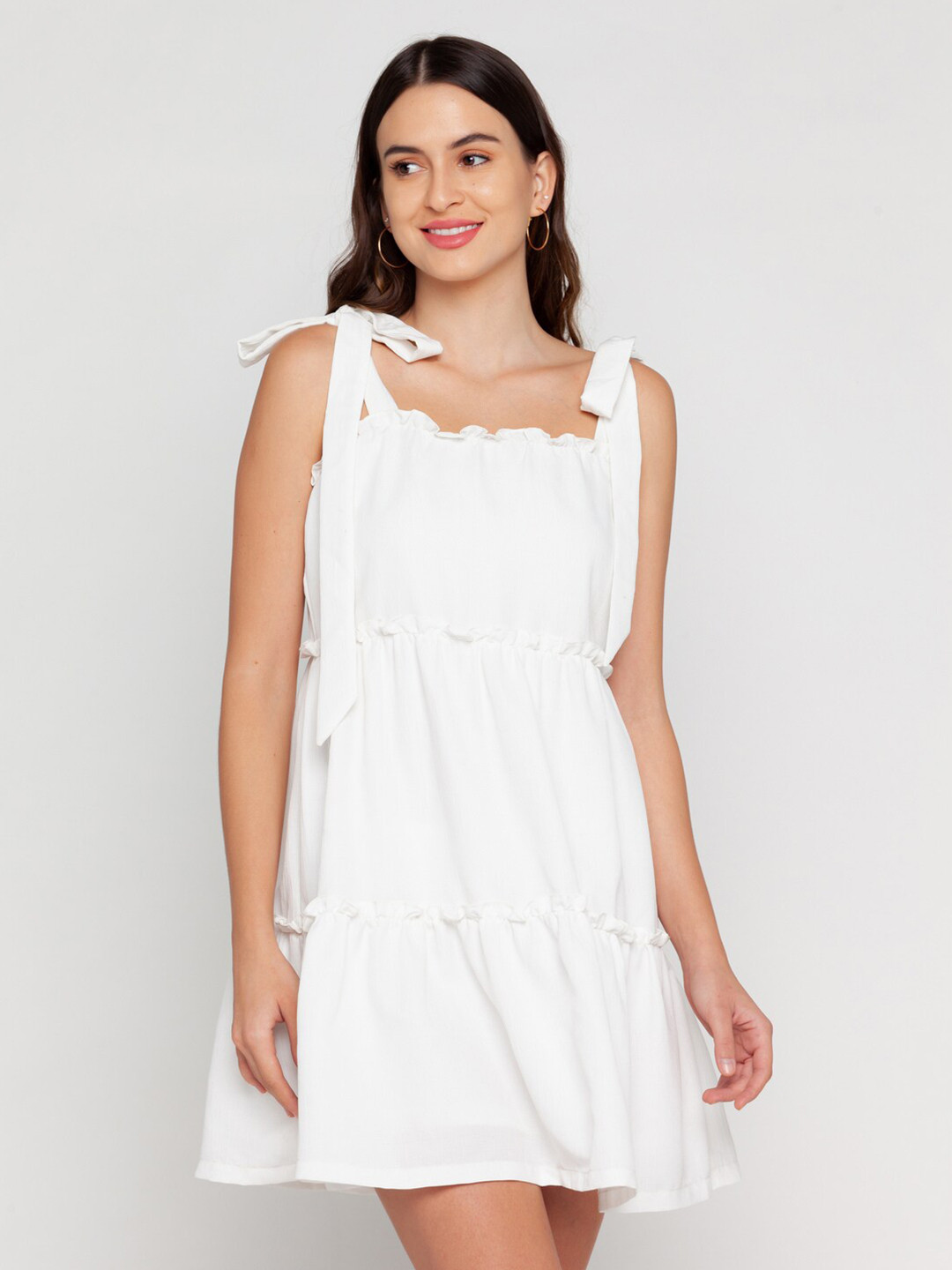 

Zink London White A-Line Dress