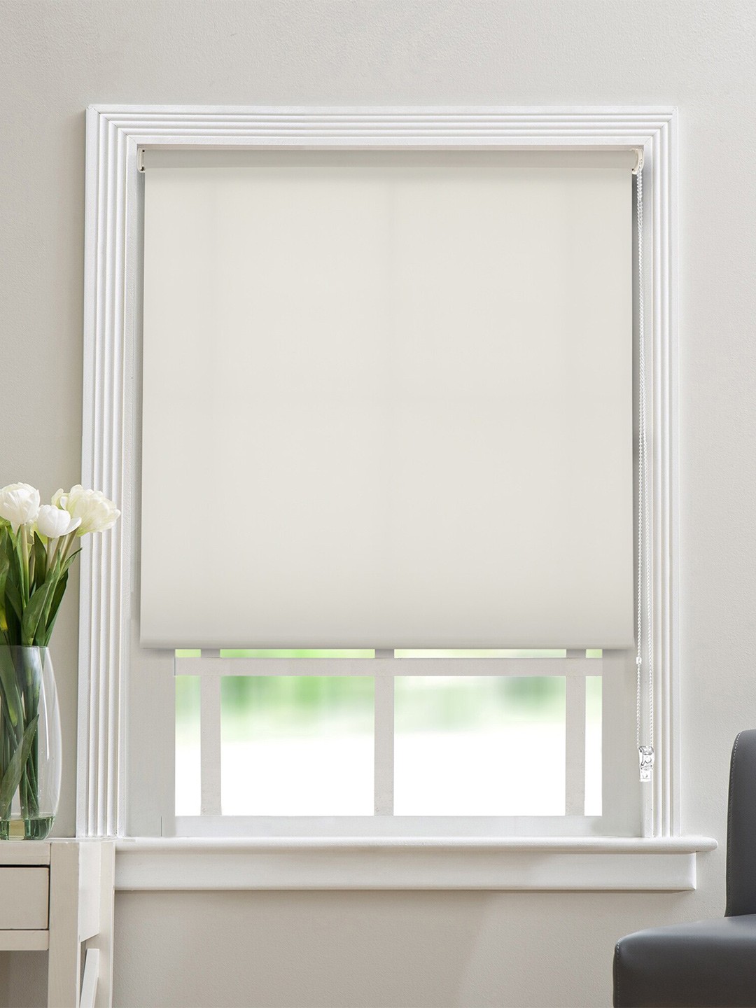 

Deco Window Off White Semi Blackout Roller Blinds for Window