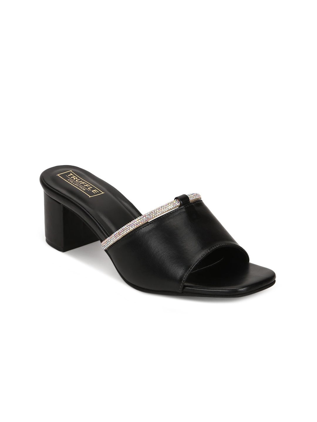 

Truffle Collection Black Block Heels