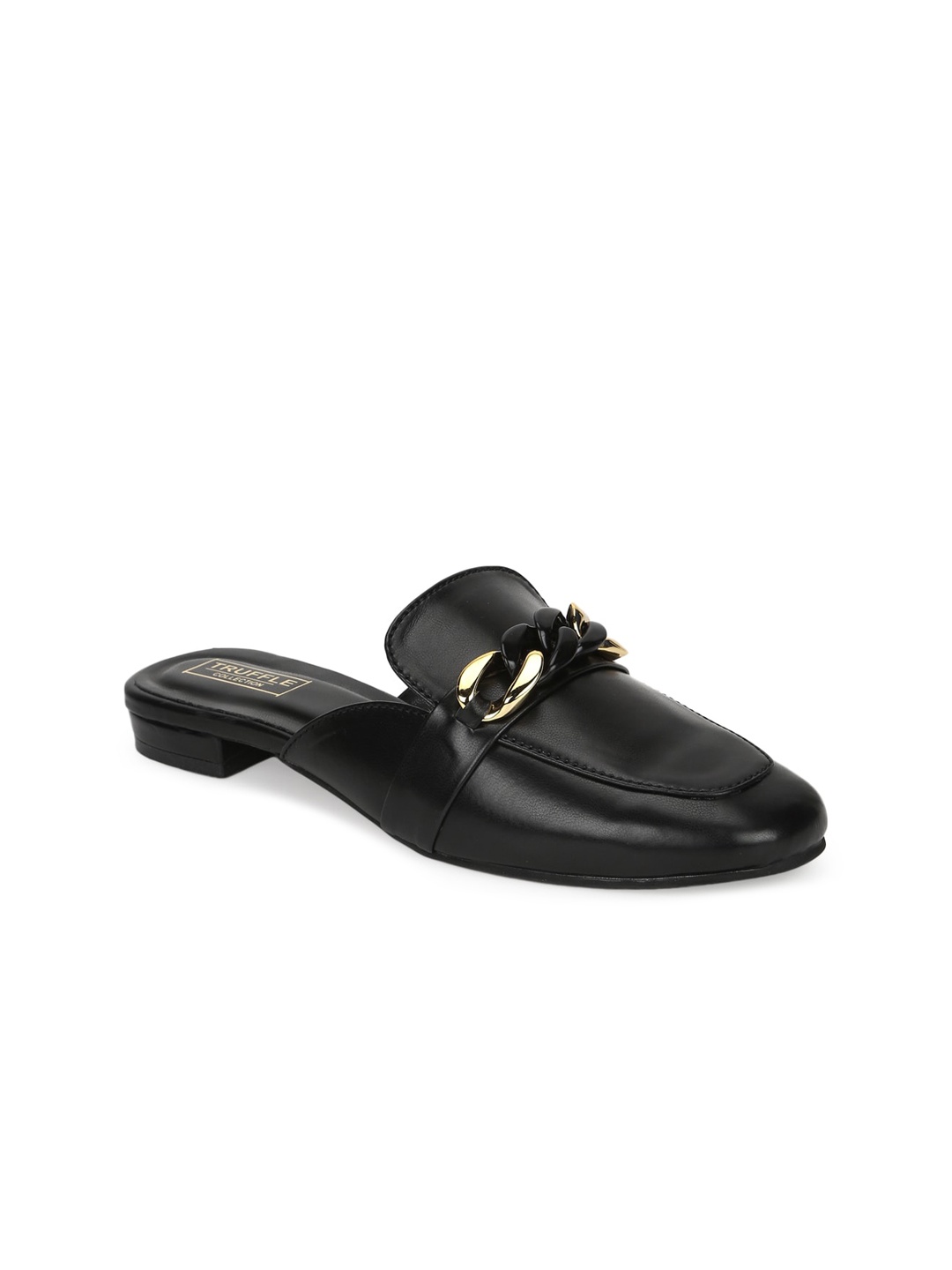

Truffle Collection Women Black PU Mules