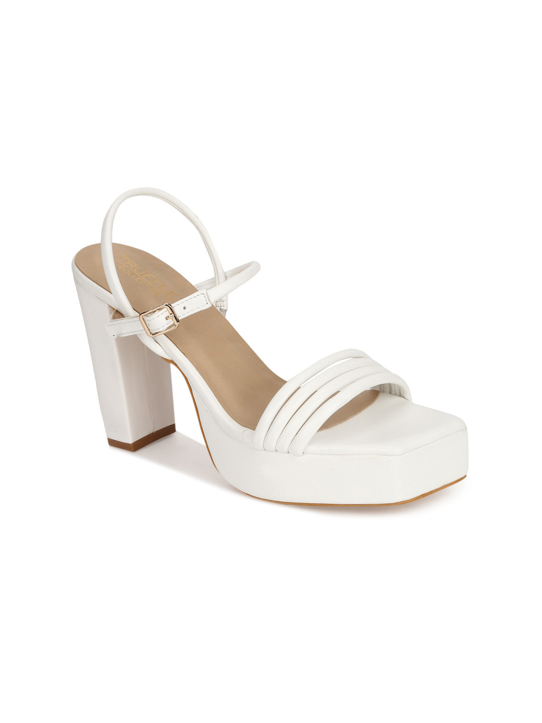 

Truffle Collection White Platform Sandals
