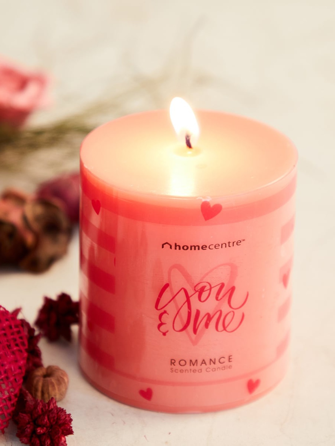 

Home Centre Red Wax Pillar Candle