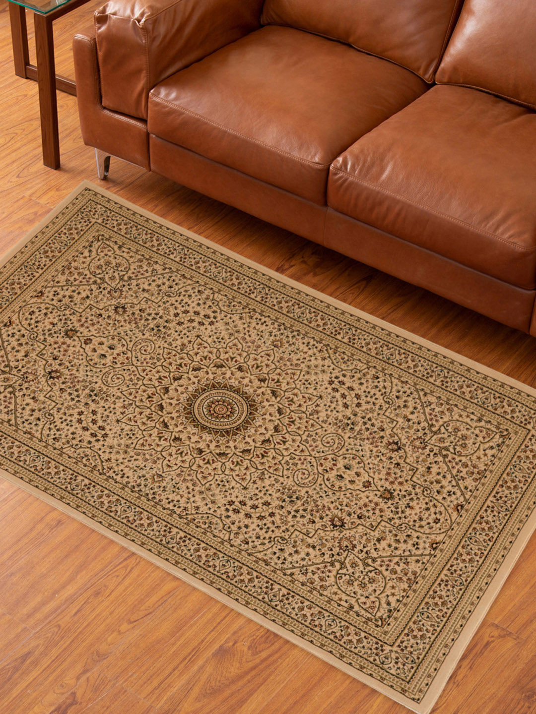 

Home Centre Brown & Beige Textured Carpet