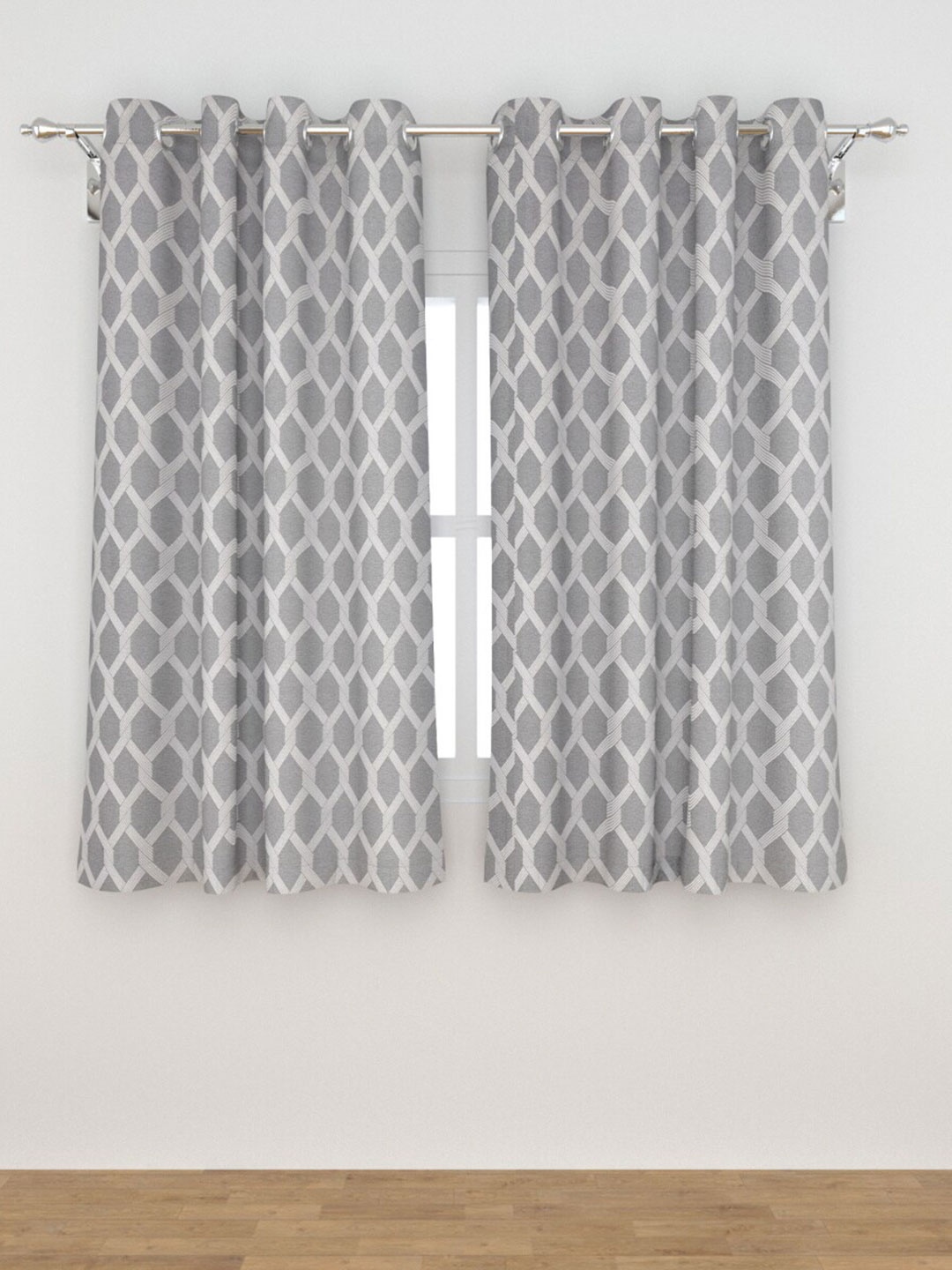 

Home Centre Grey Set of 2 Black Out Window Curtain