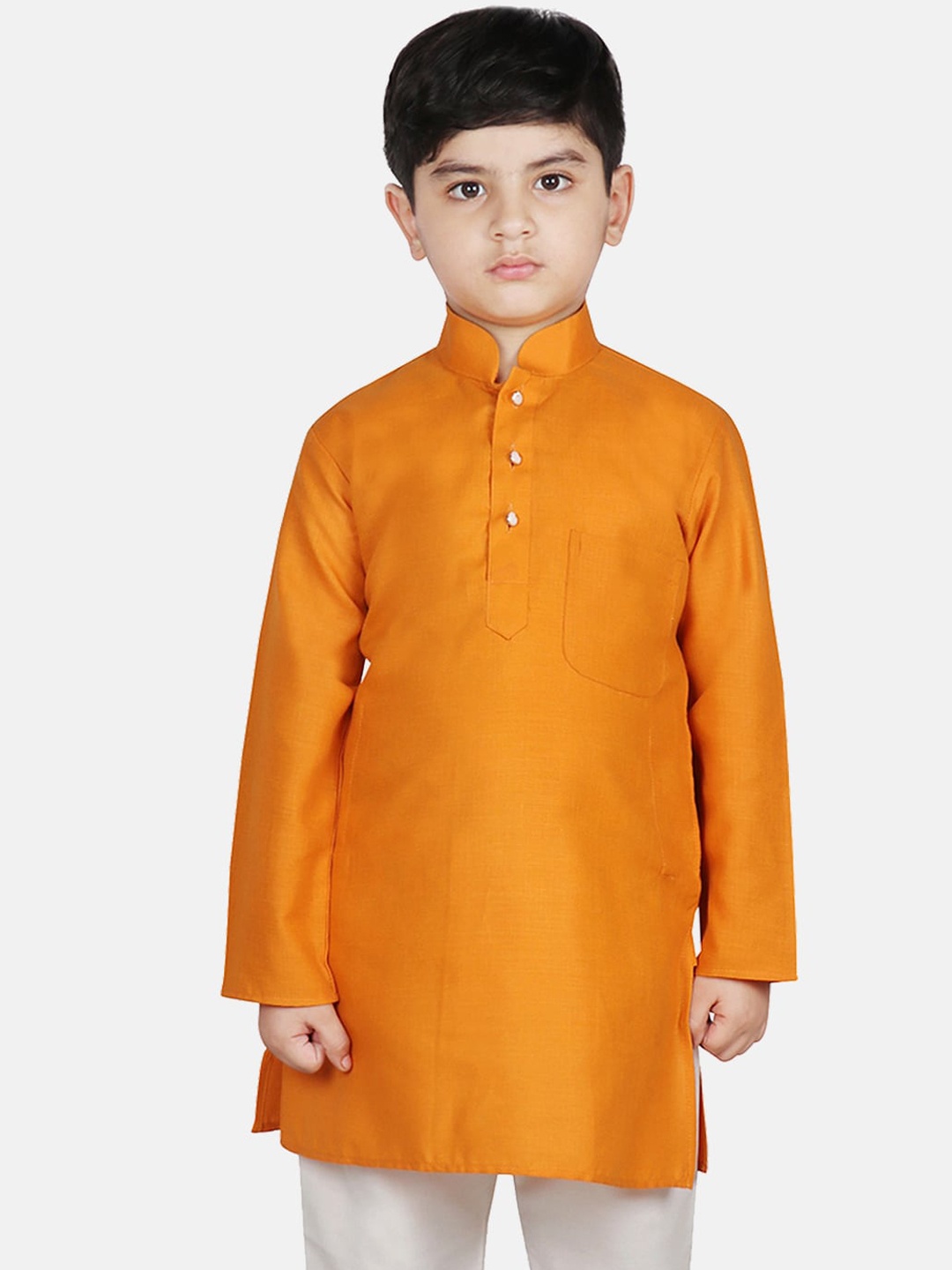 

SG YUVRAJ Boys Rust Cotton Kurta