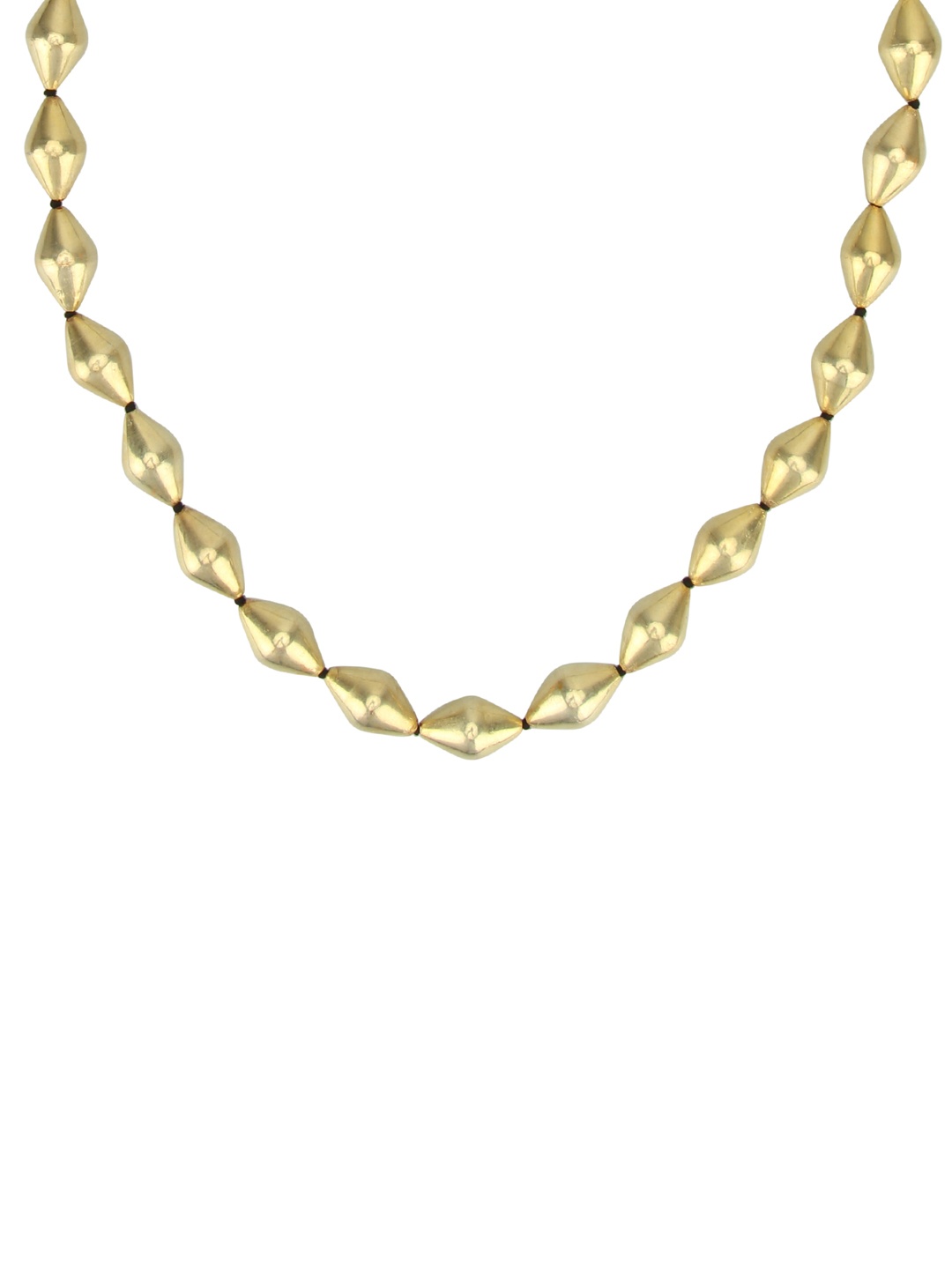 

ahilya Spindle-Shaped Gold-Plated Silver Necklace