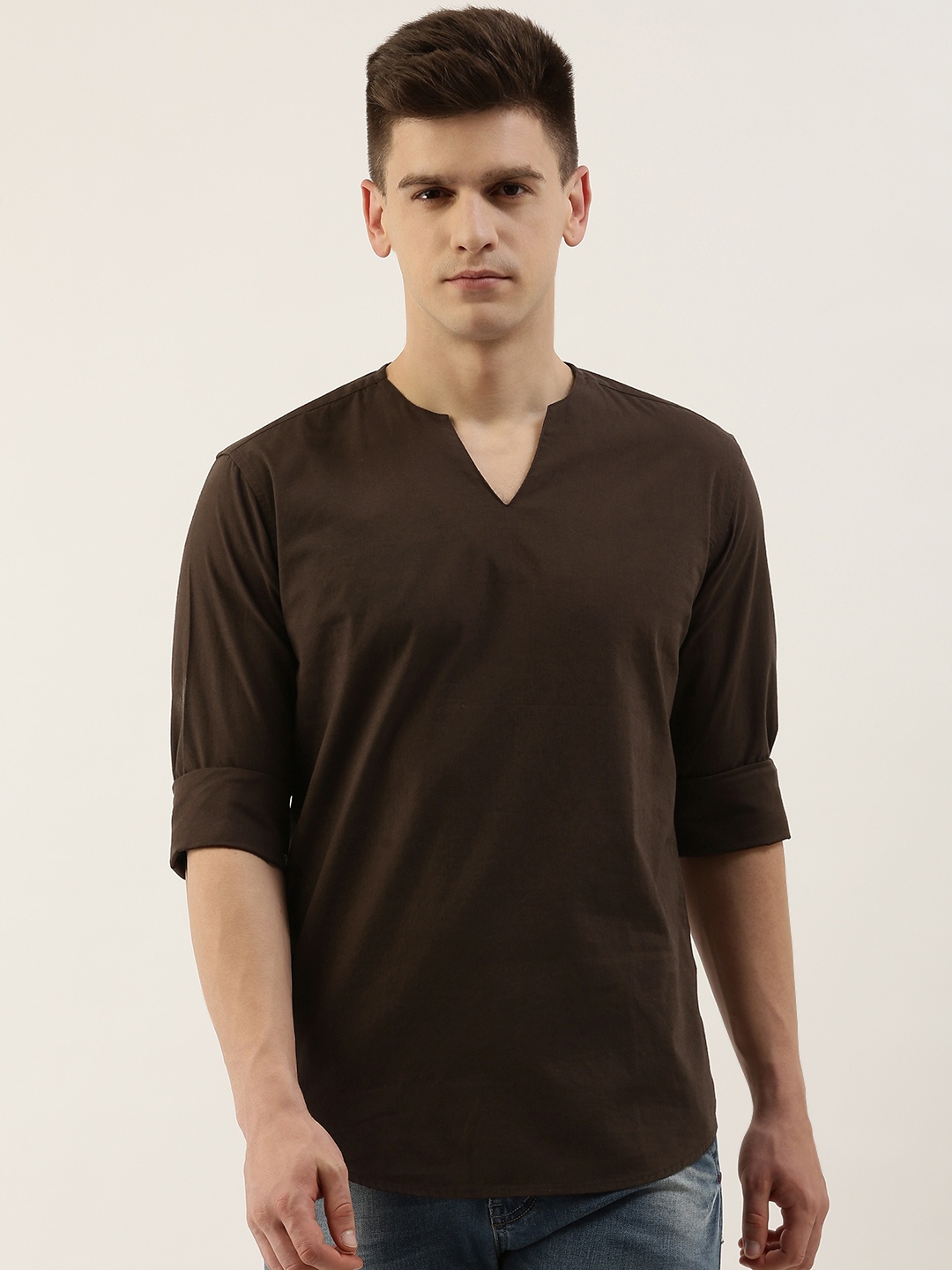 

Bene Kleed Men Brown Kurta