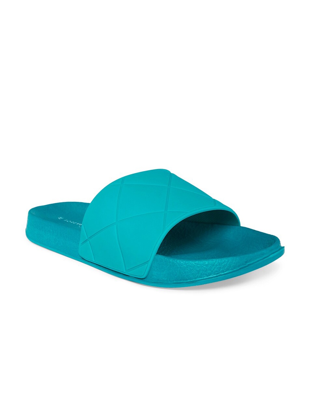 

Forever Glam by Pantaloons Women Teal Green Self Design Sliders