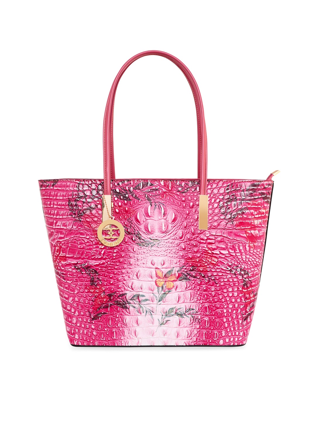 

ESBEDA Pink Printed Shopper Shoulder Bag