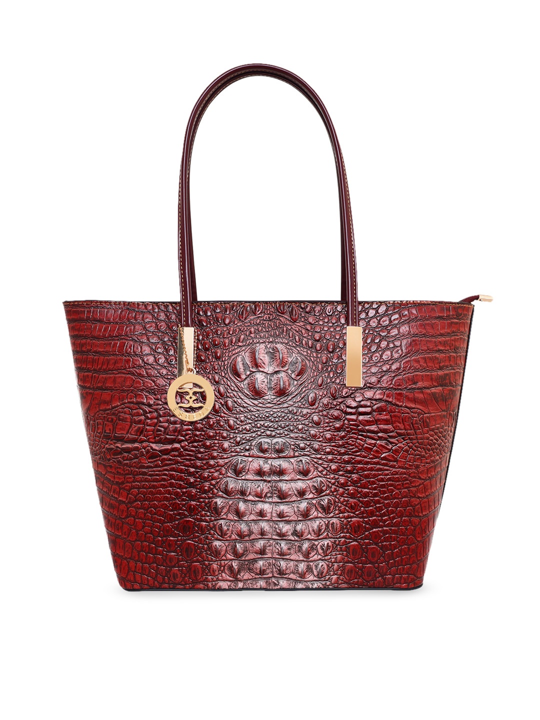 

ESBEDA Women Red Textured Structured Shoulder Bag