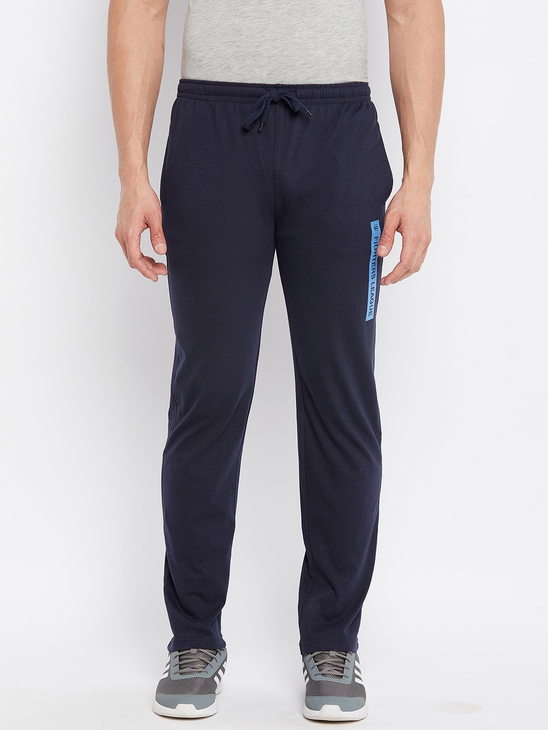 

Duke Men Blue Solid Cotton Track Pants