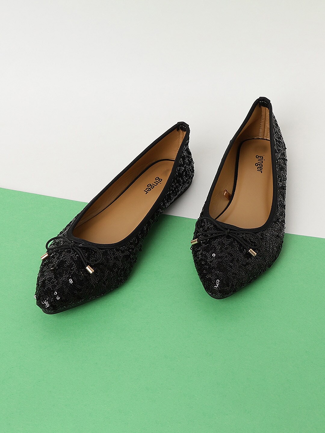 

Ginger by Lifestyle Women Black Printed Shoes