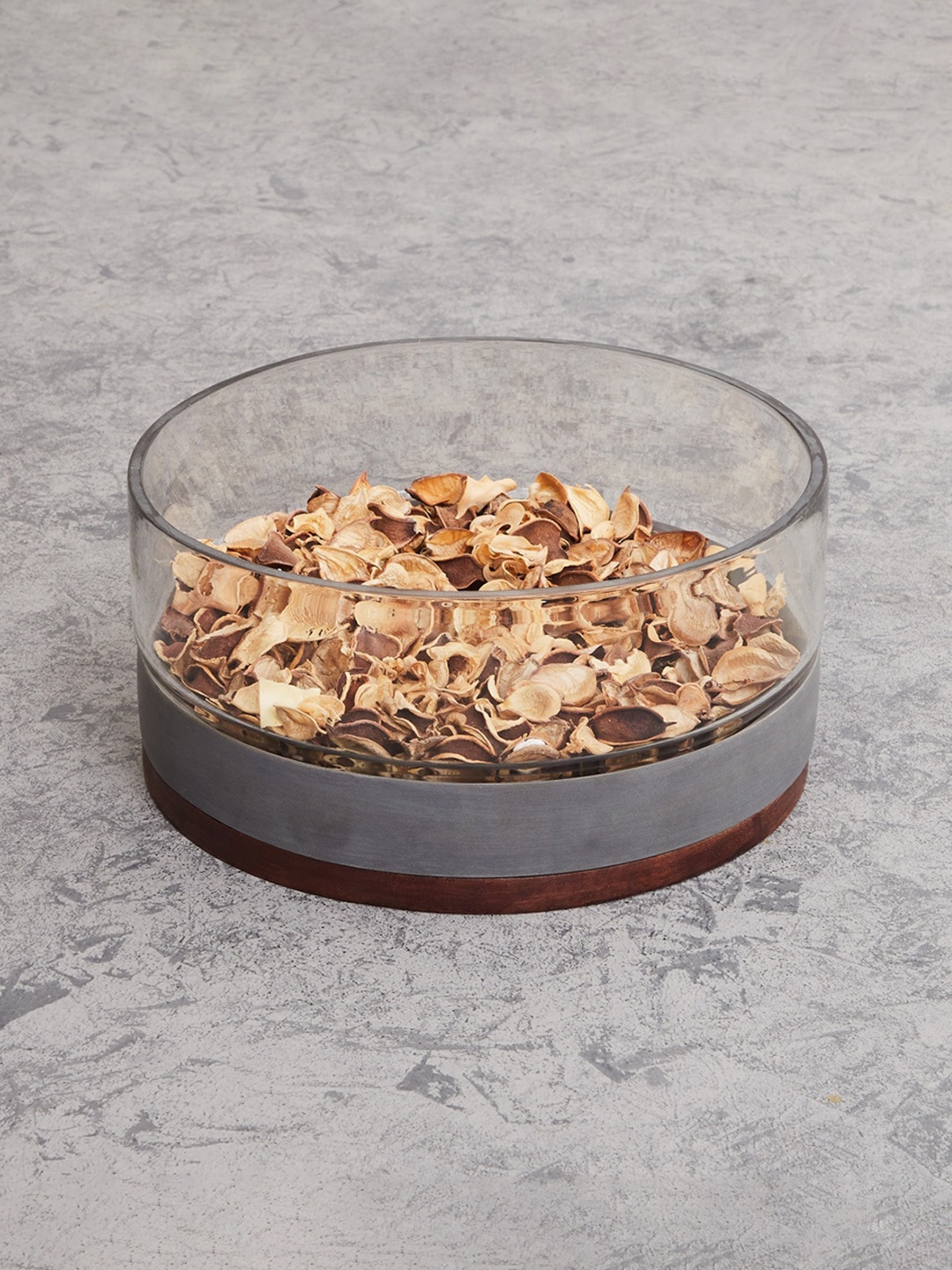 

Home Centre Grey & Transparent Solid Glass Decorative Bowl