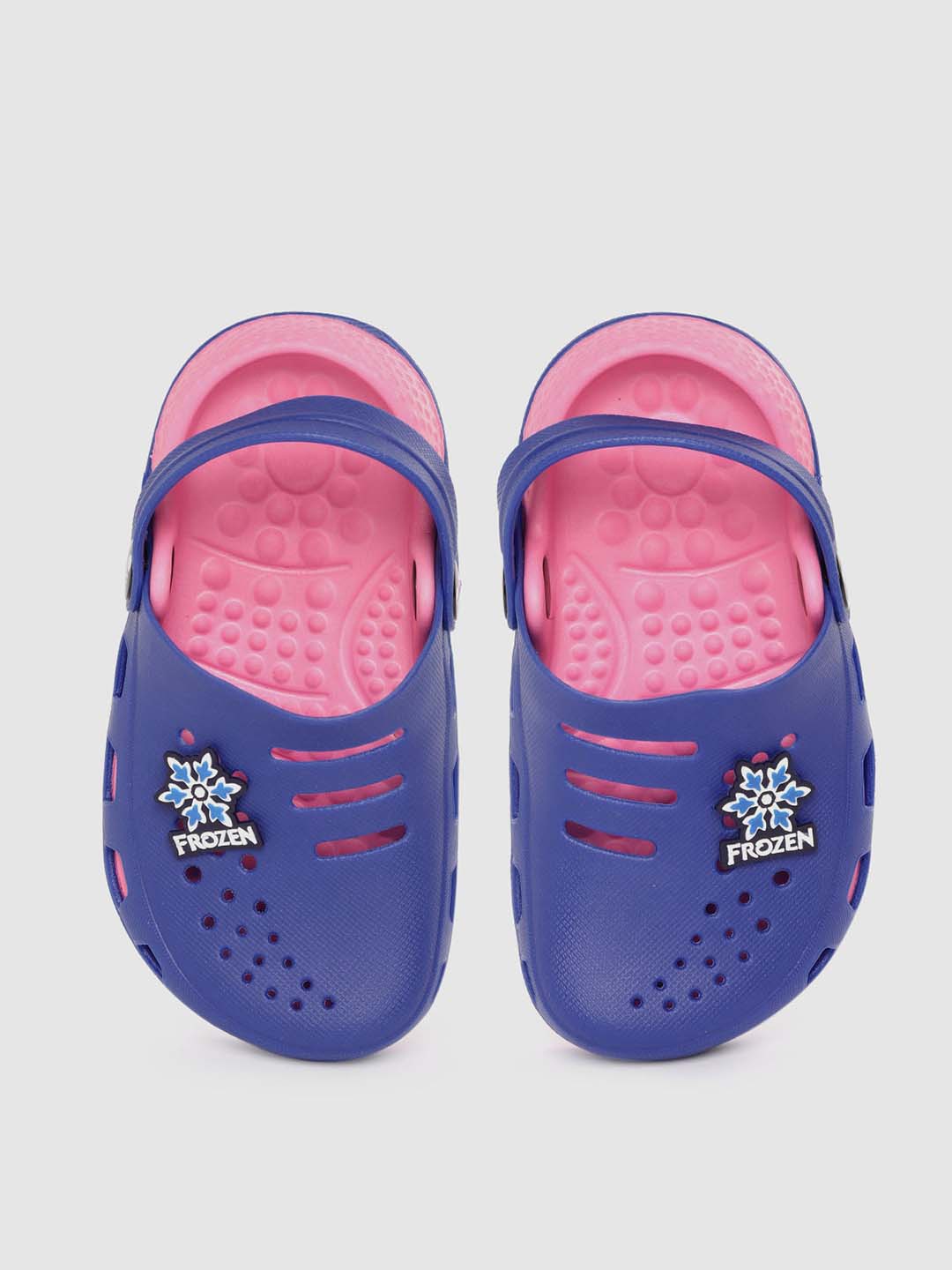 

toothless Girls Blue & Peach-Coloured Frozen Clogs