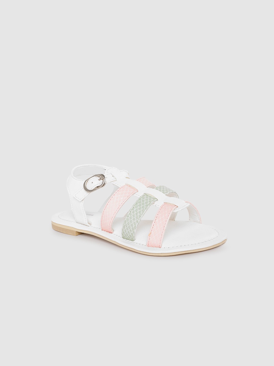 

toothless Girls White Gladiators Fashion Sandals