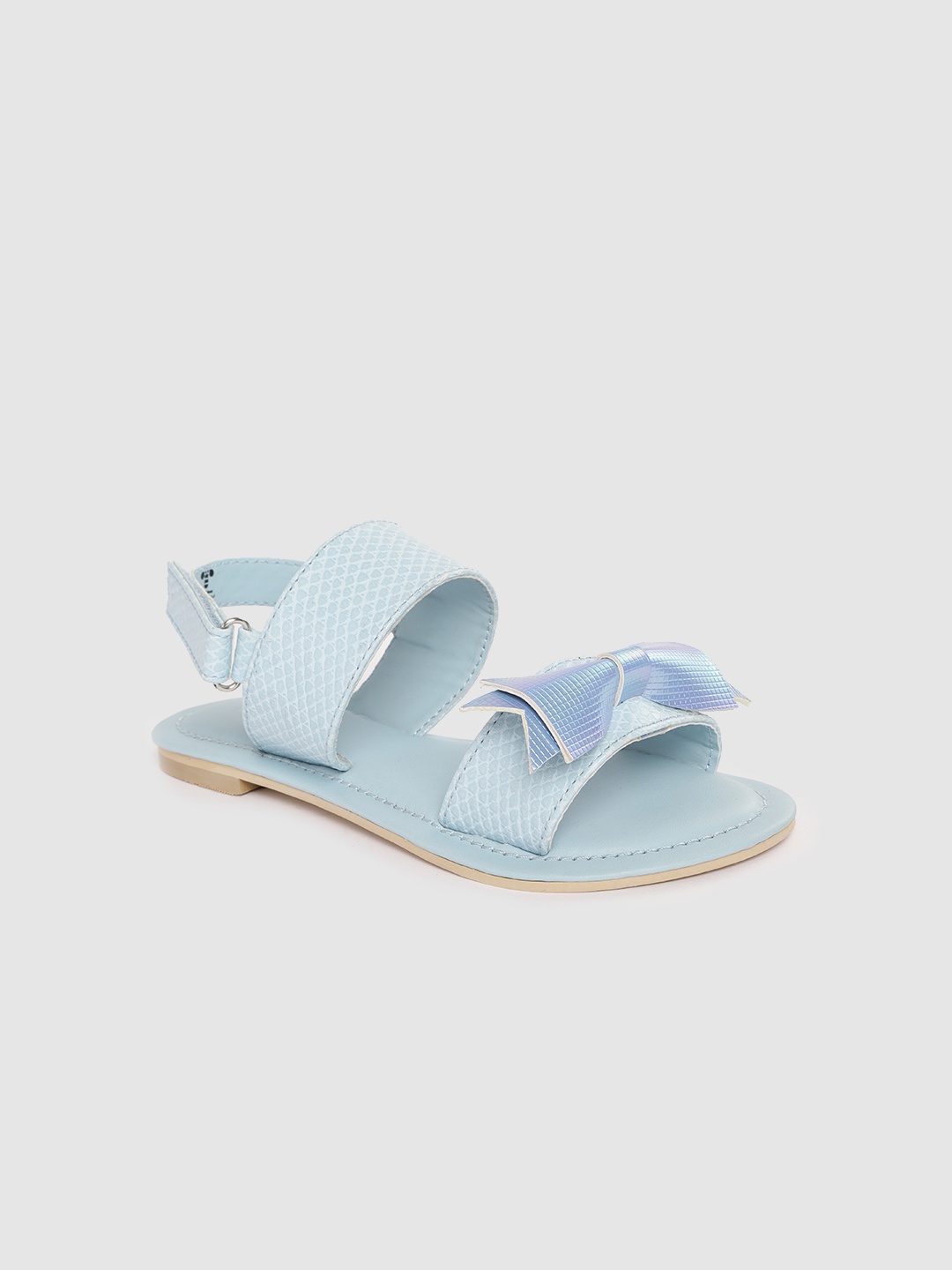 

toothless Girls Blue Open Toe with Bows Fashion Sandals