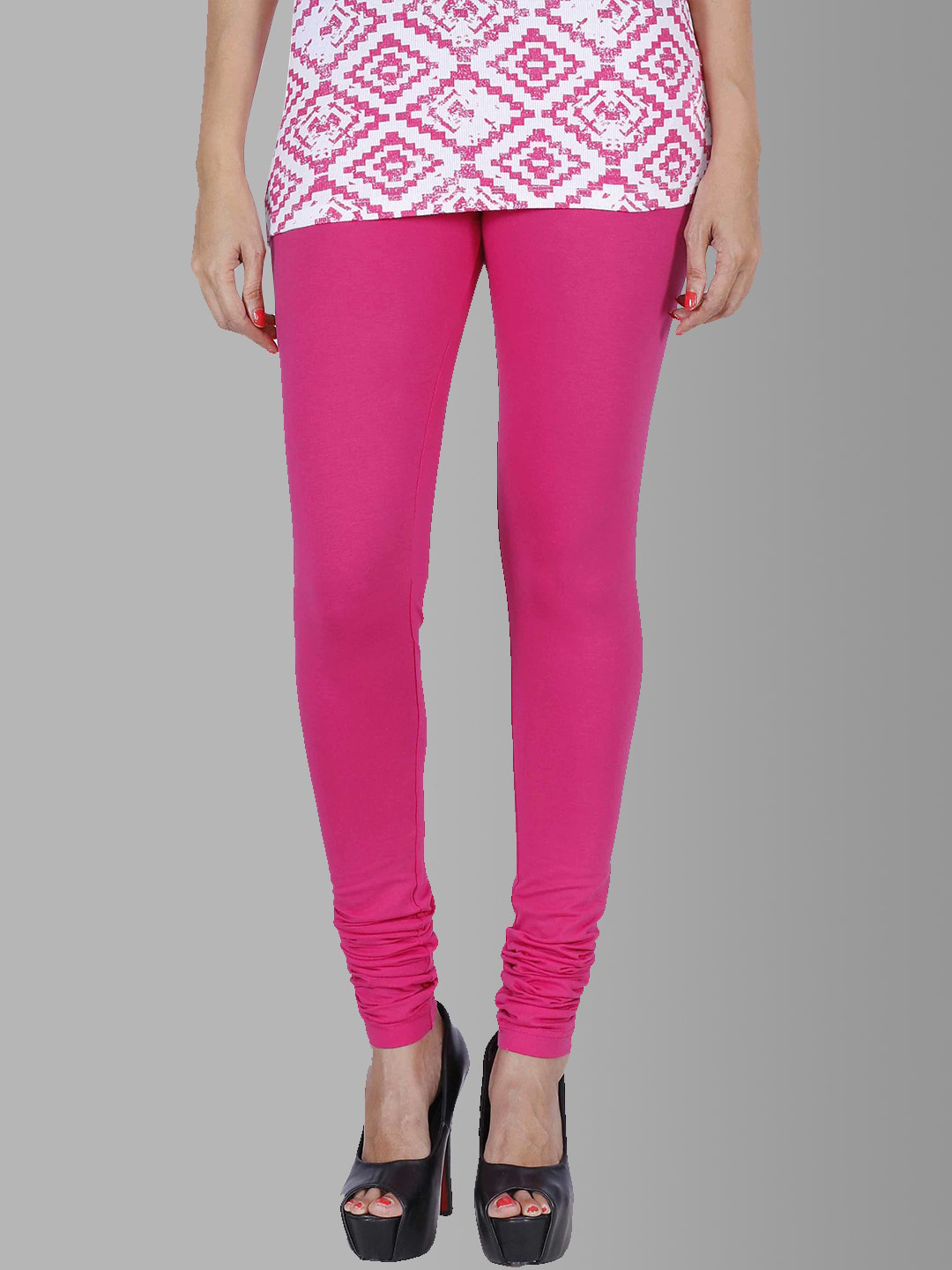 

Feather Soft Elite Women Pink Churidar Length Leggings