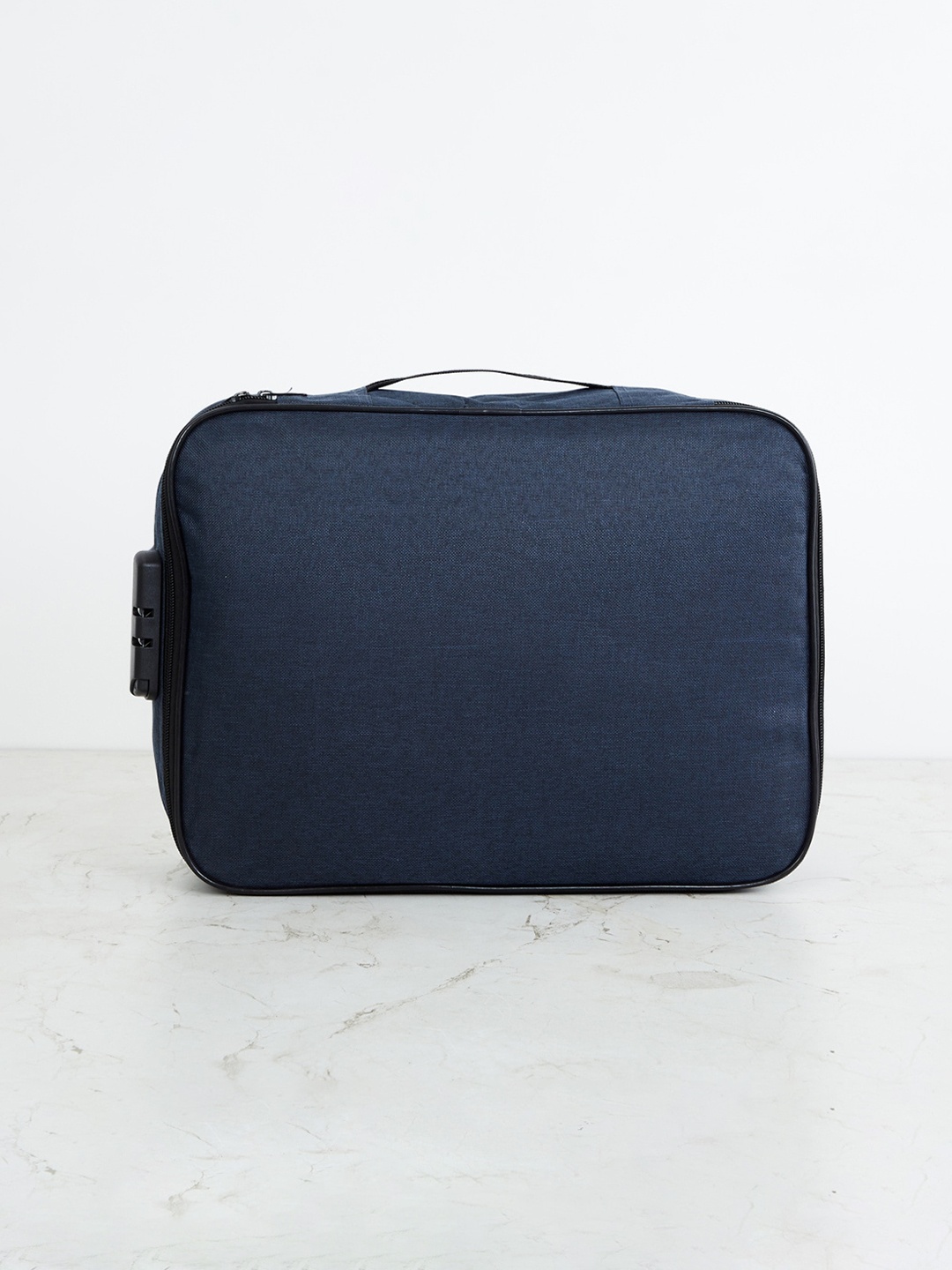 

Home Centre Set Of 6 Blue Fabric Travel Organizers
