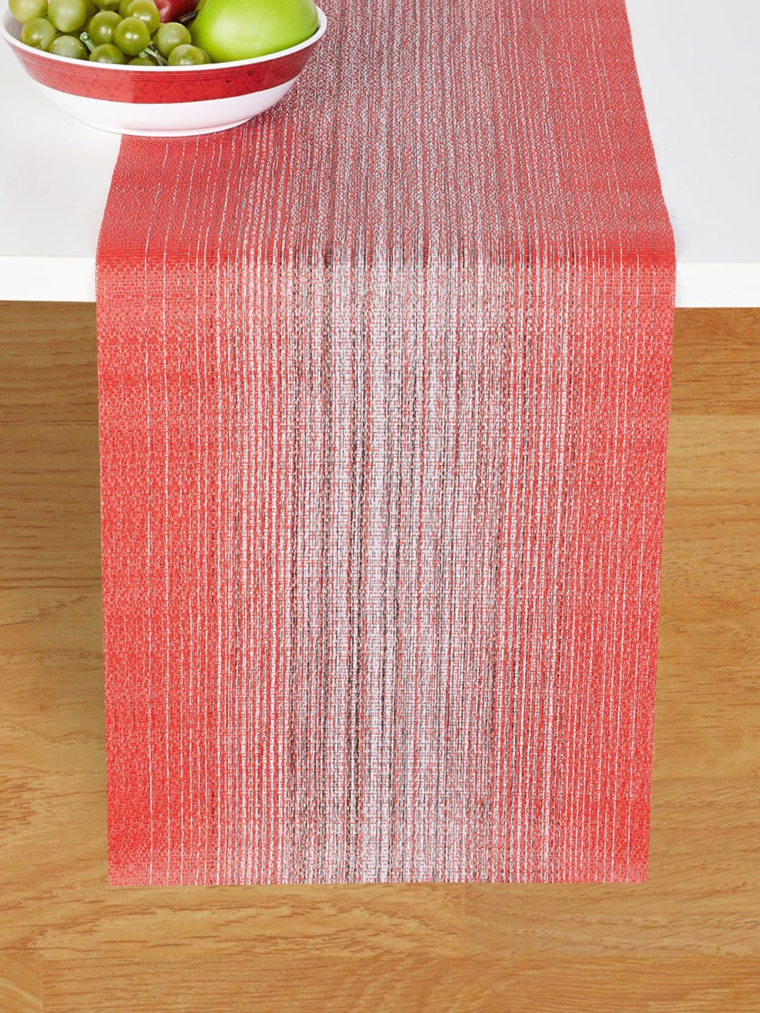 

Home Centre Red Textured Table Runner