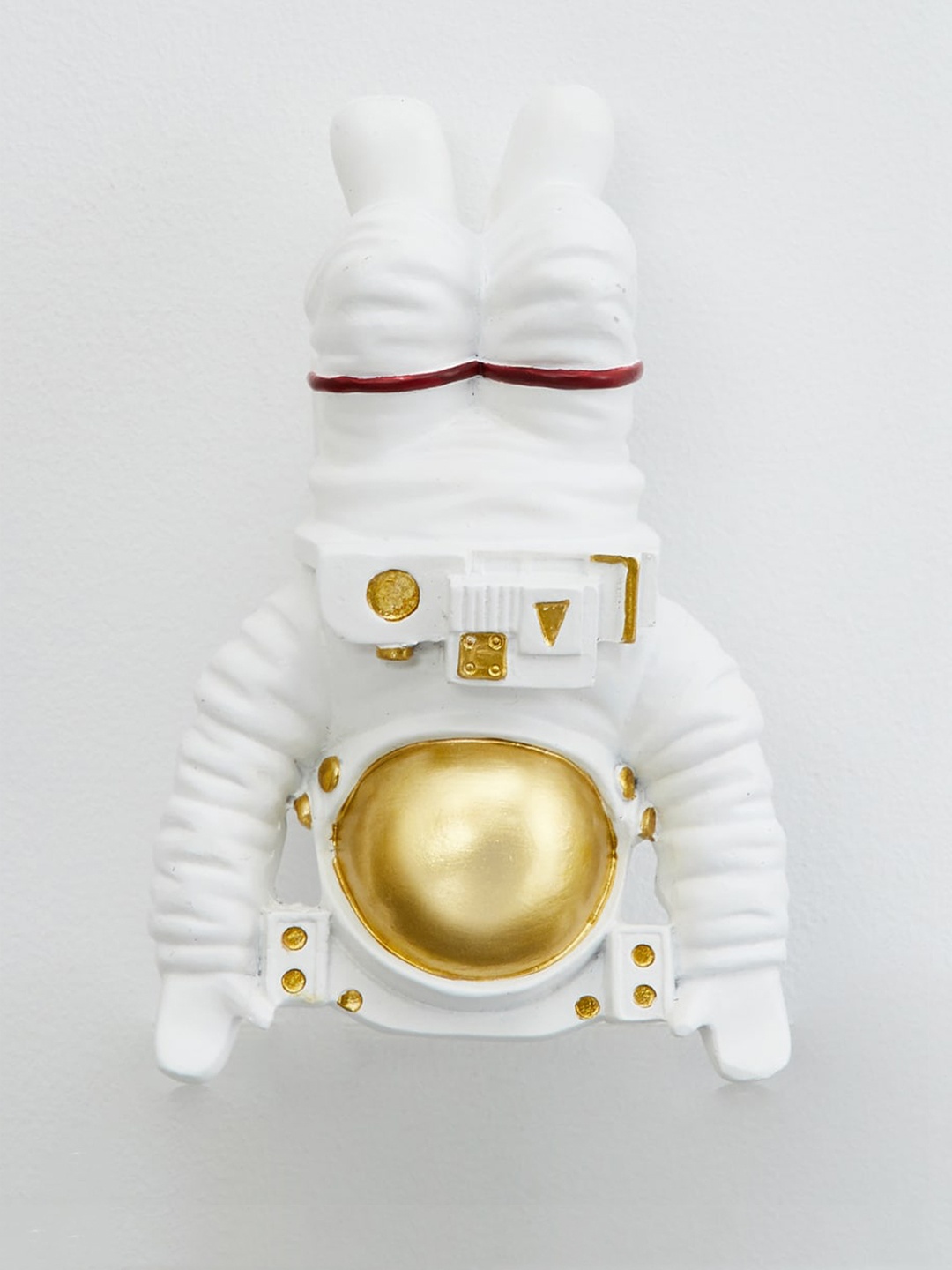 

Home Centre Souvenir Polyresin Downward Astronaut Wall Hanging Figurine, White