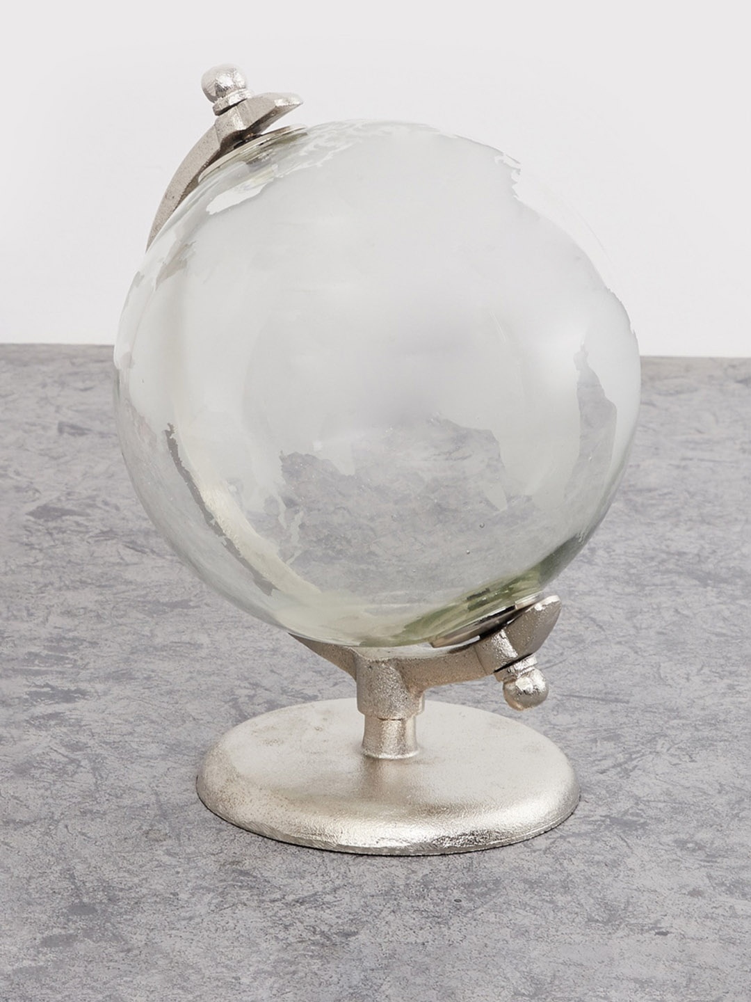 

Home Centre Transparent Globe Table Showpiece