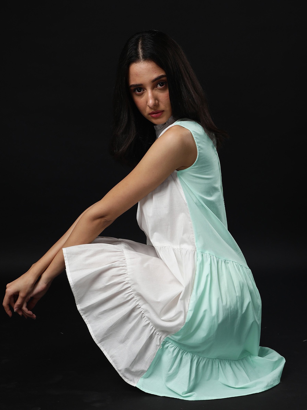 

RAREISM A-Line Tiered Dress, Na