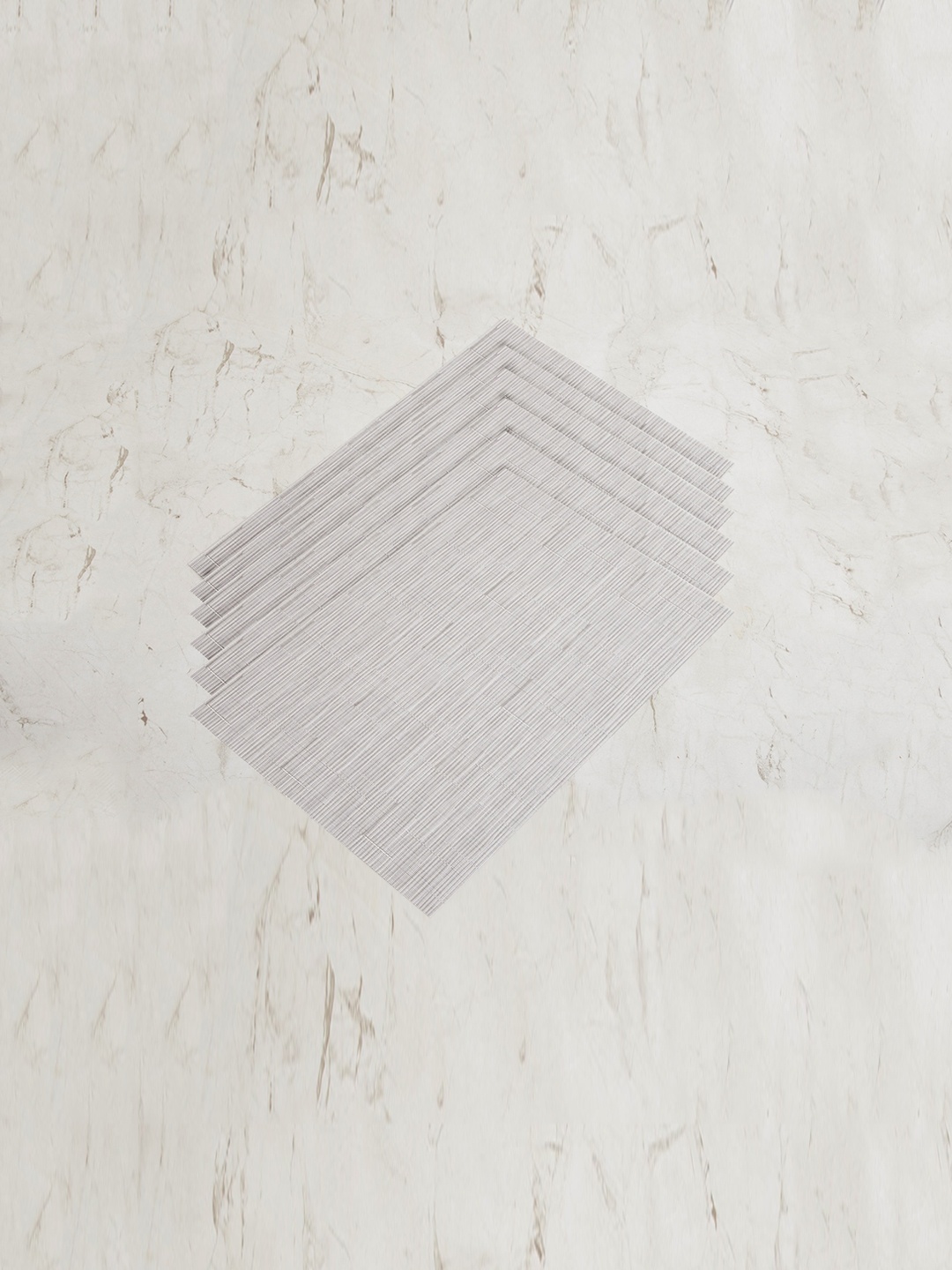 

Home Centre Set of 6 Grey Striped Table Placemats
