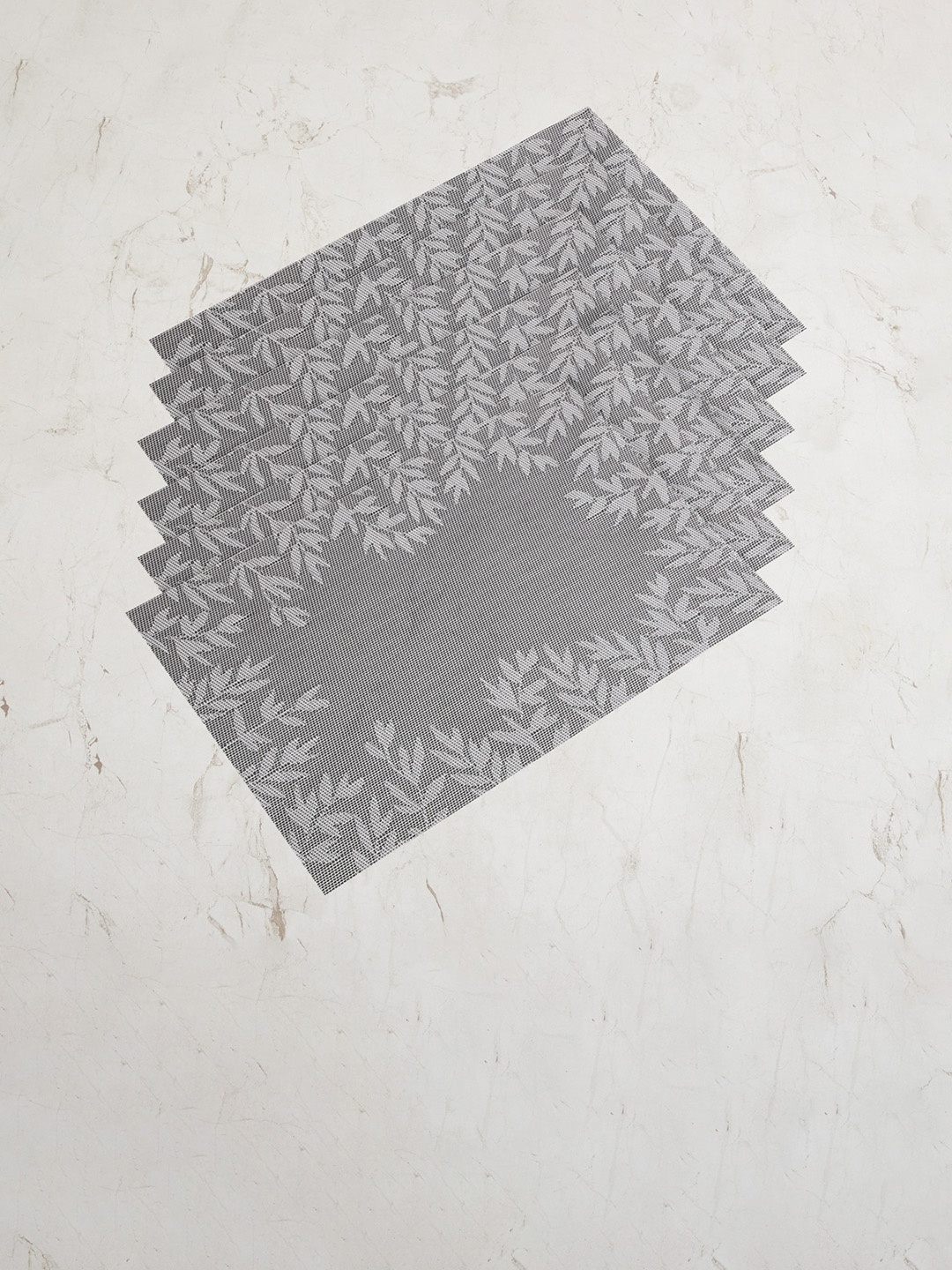 

Home Centre Set of 6 Grey Textured Table Placemats