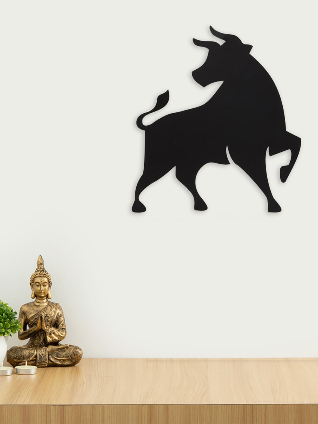 

Home Centre Black Nimbus Bull Metal Wall Art