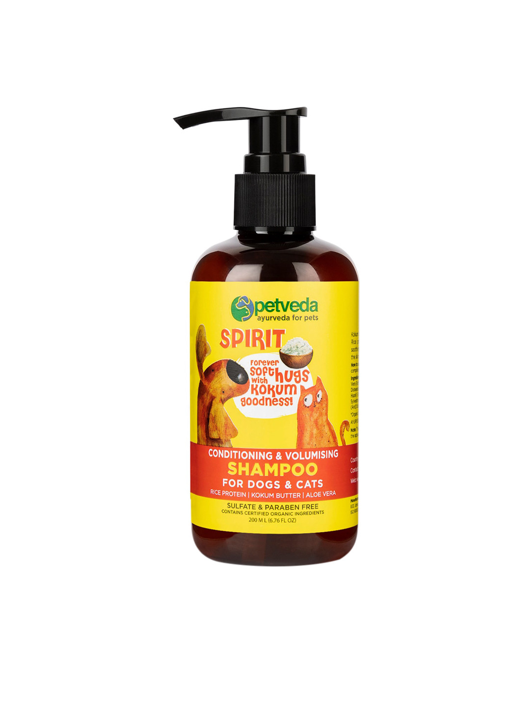 

Petveda Ayurvedic Hair Fall Control & Moisturising Pet Shampoo for Dogs & Cats 200 ml, Na