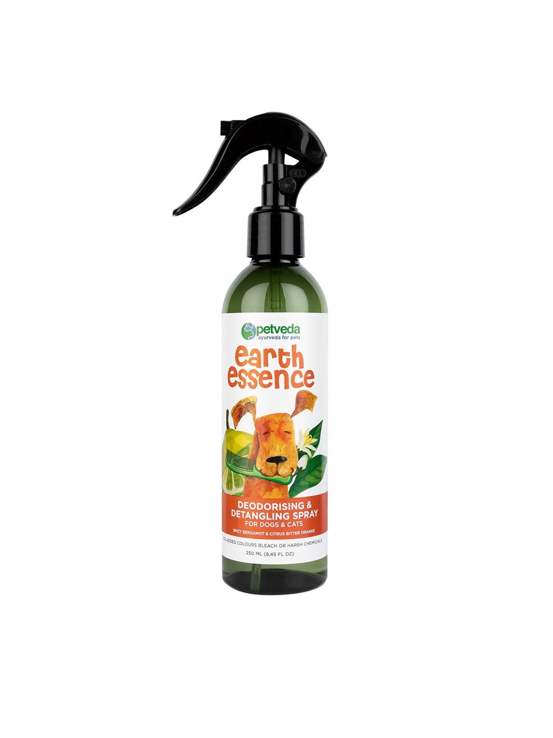 

Petveda Ayurvedic Deodorant Detangling Spray with Bergamot essential oil for Dogs & Cats, Na