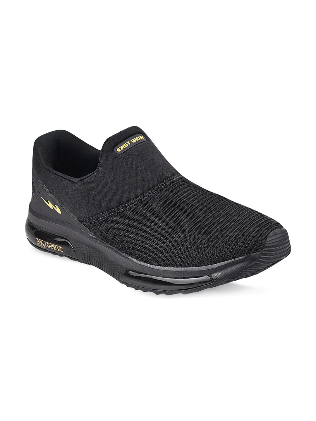 

Campus Men Black Mesh Running Shoes