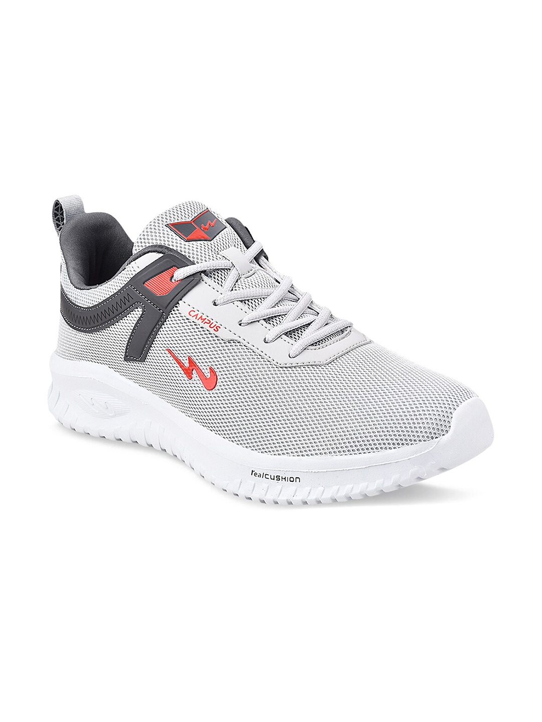 

Campus Men Grey Mesh Running Shoes