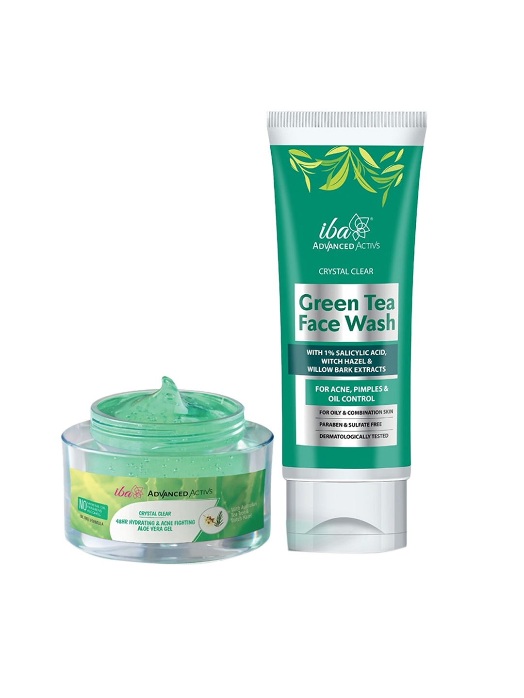 

Iba Women Green Advanced Activs Green Tea Face Wash & Acne Fighting Gel Combo