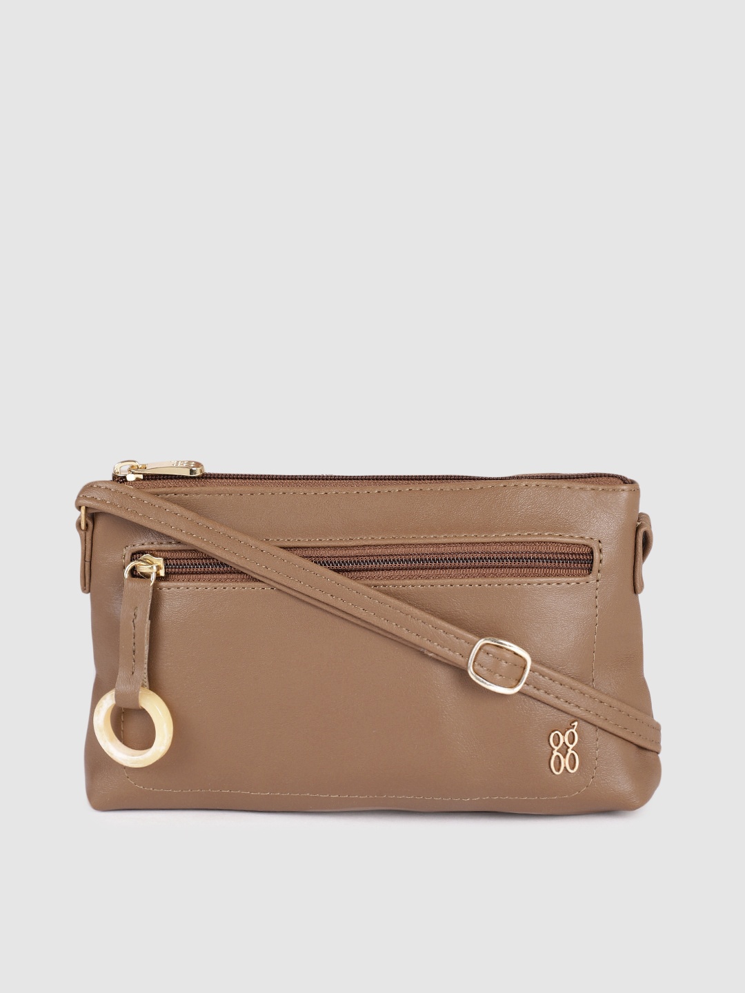 

Baggit Women Brown Solid Structured Sling Bag