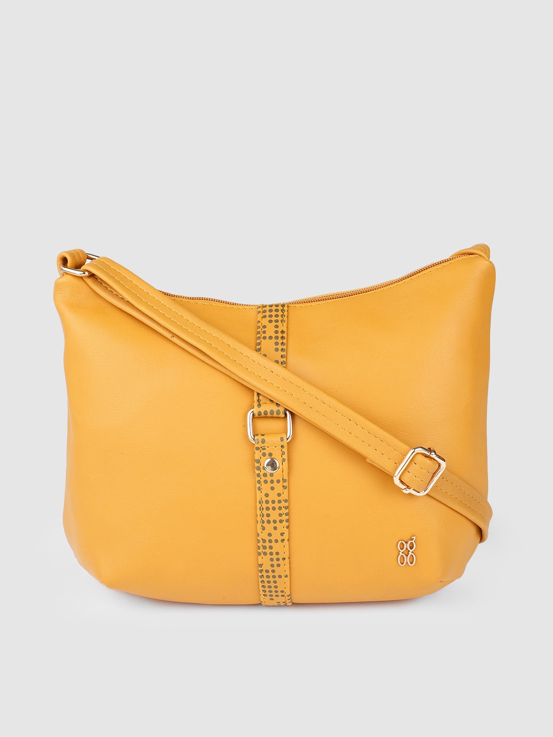 

Baggit Yellow Solid Sling Bag