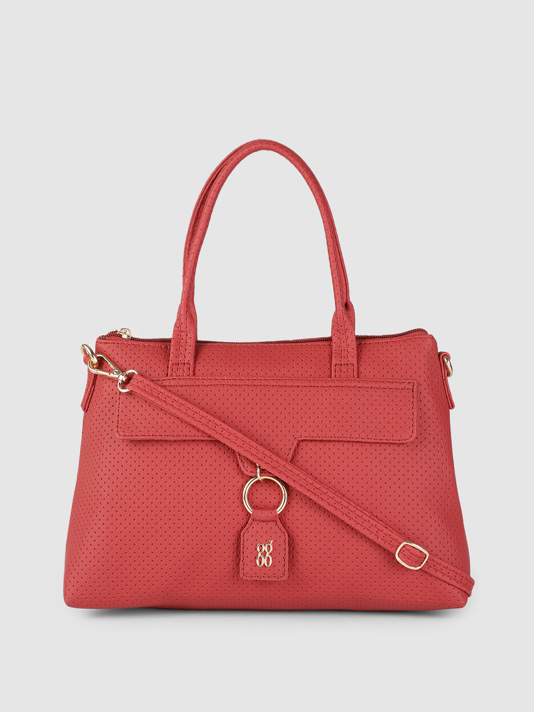 

Baggit Red Solid Handheld Bag
