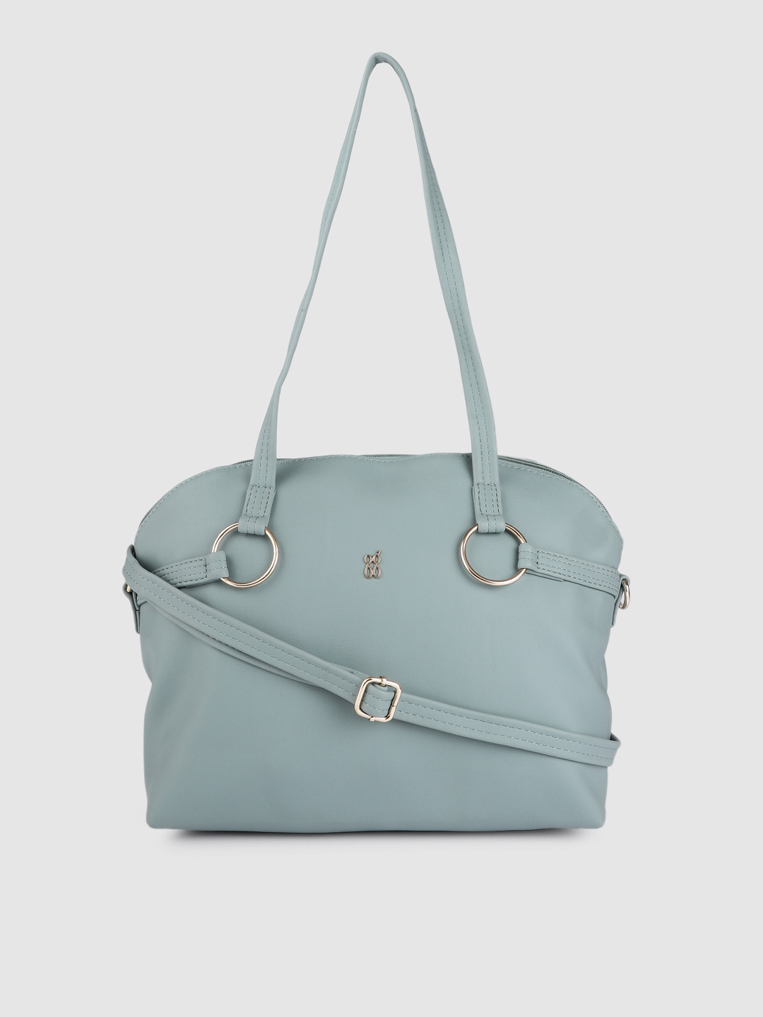 

Baggit Blue Solid Structured Shoulder Bag