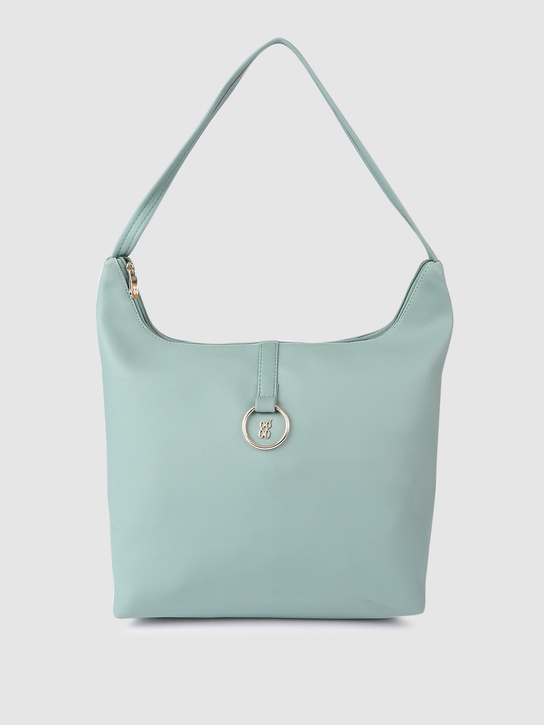 

Baggit Blue Solid Structured Shoulder Bag