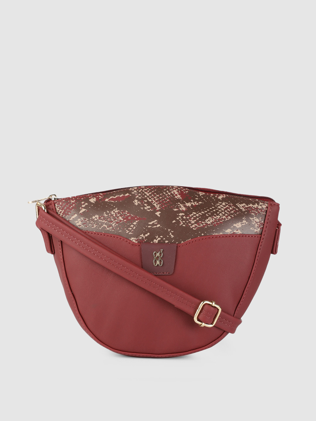 

Baggit Maroon Textured Sling Bag