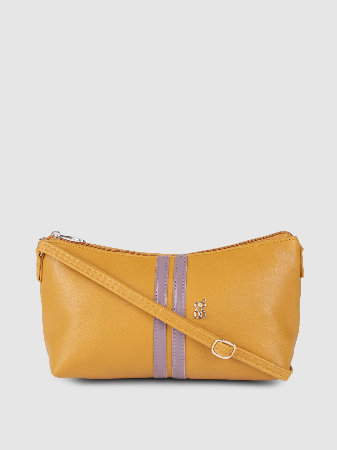 

Baggit Yellow Structured Hobo Bag