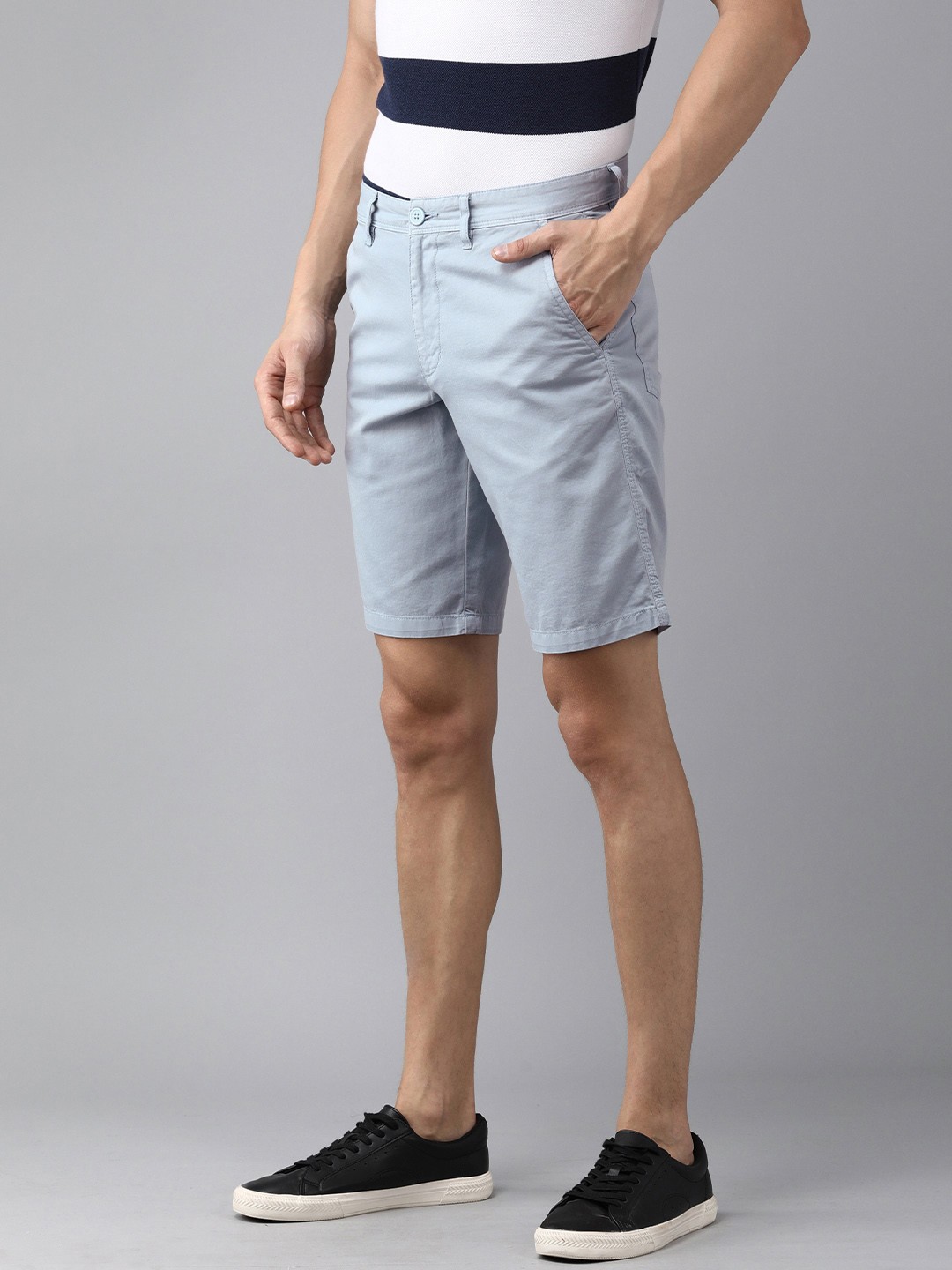 

Van Heusen Sport Men Blue Low-Rise Chino Shorts